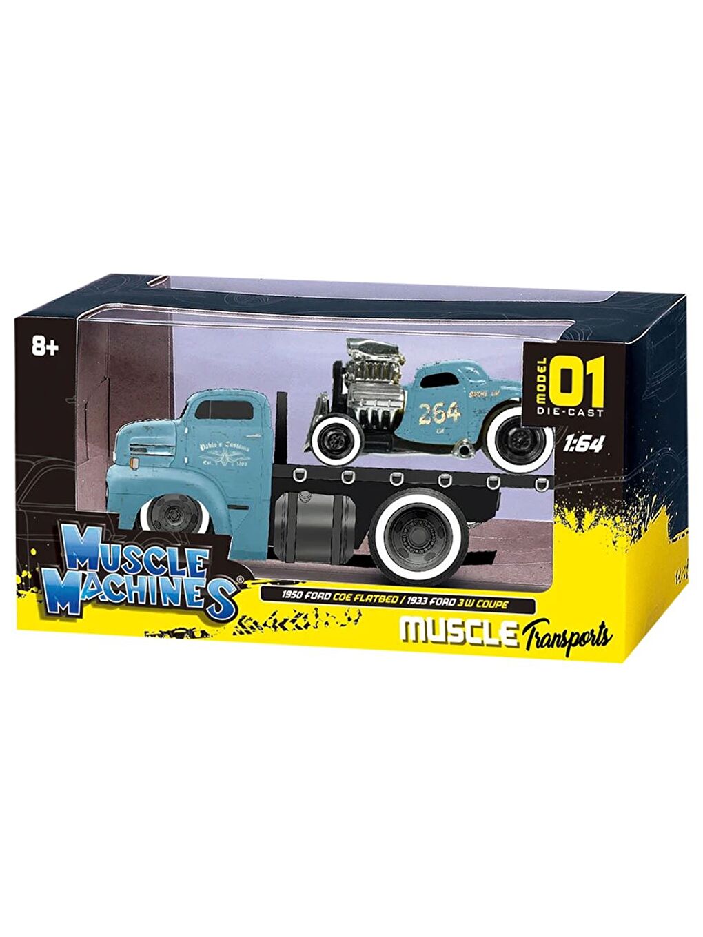 Muscle Machines Taşıyıcı ve Araç Set 1/64 01 59048-1