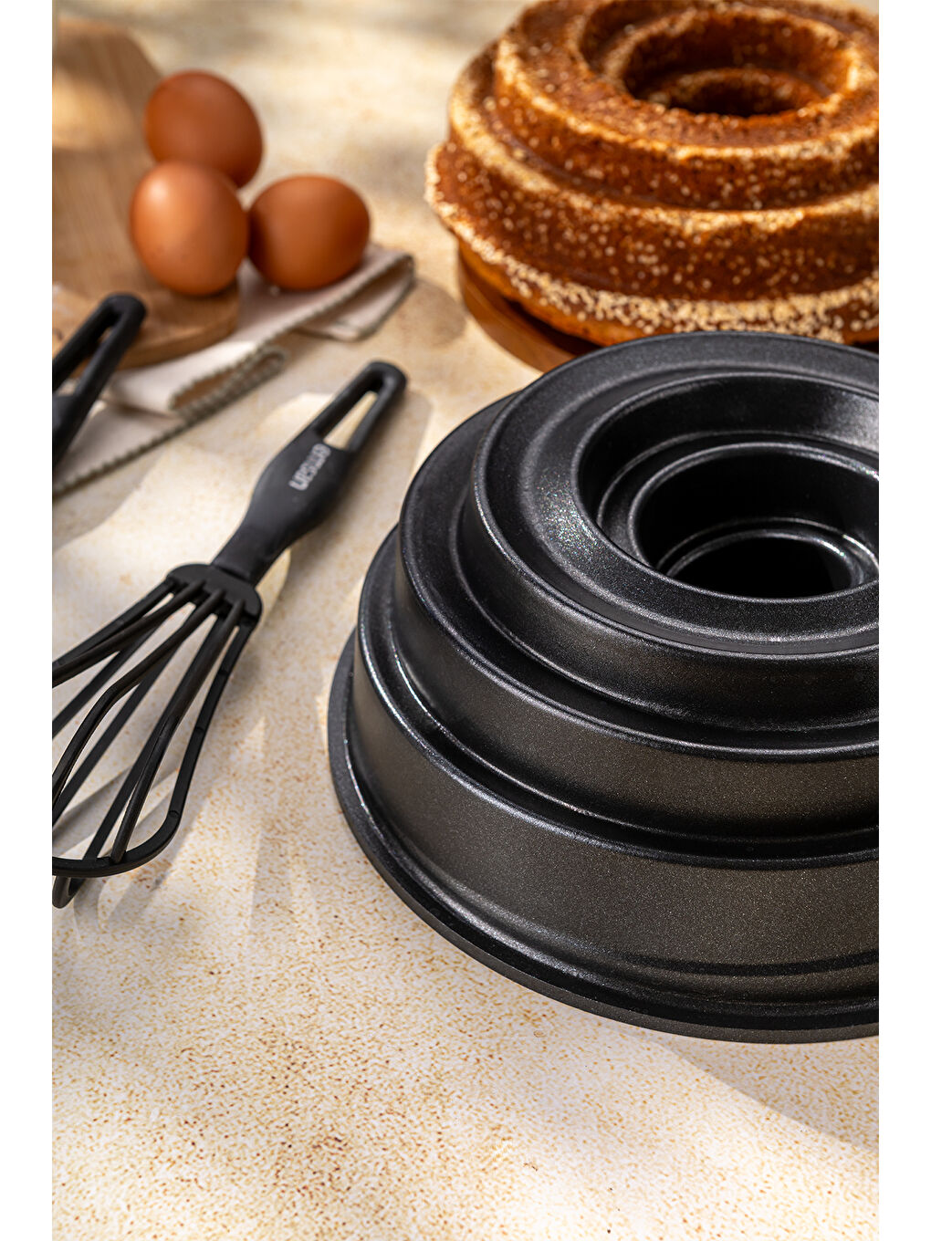 Siyah Galaxy 4 Parça Kek Seti-9