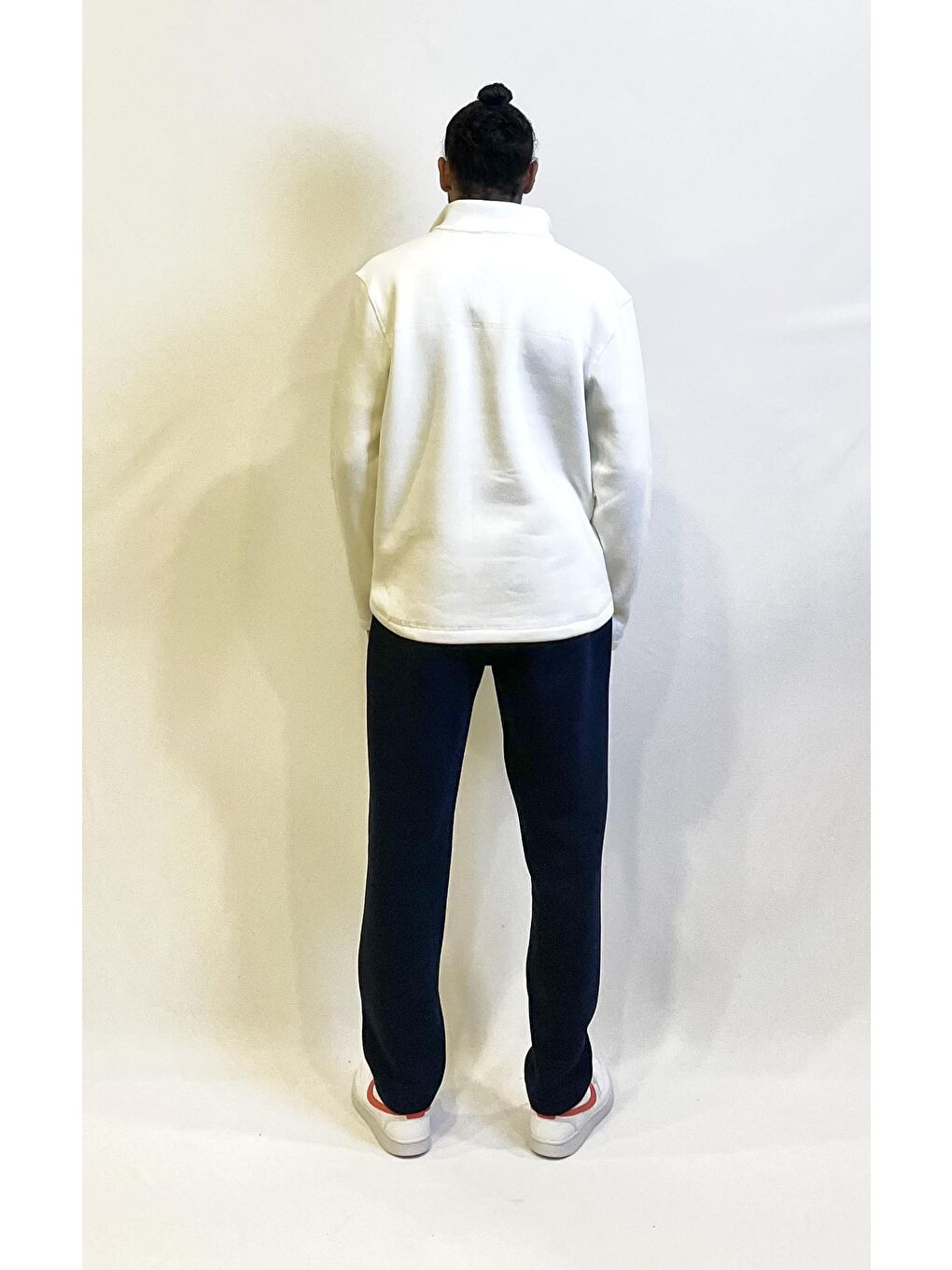 Lacivert Erkek İçi Polarlı 3 iplik Kalın Eşofman Altı SPR24EA75-1