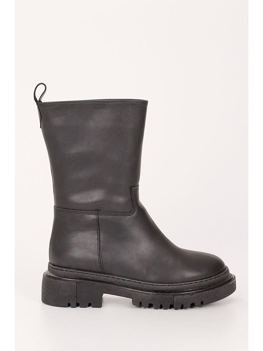 Siyah SİYAH  Yuvarlak Burun Topuklu Kadın Günlük Bot 37530-3