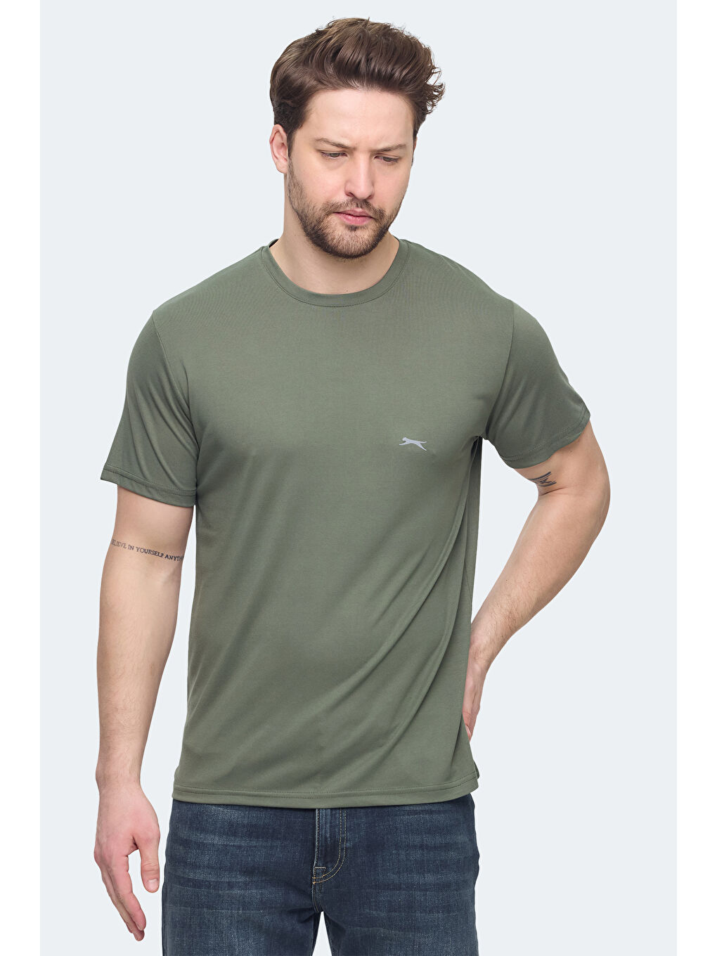 KRATER Erkek Haki Tişört-5