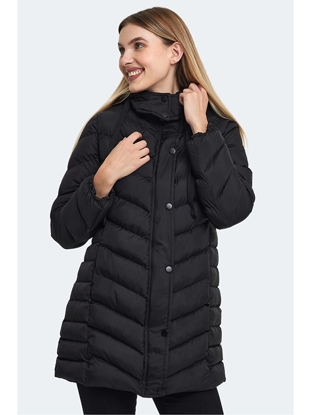 GWEN Kadın Şişme Mont  Siyah-2