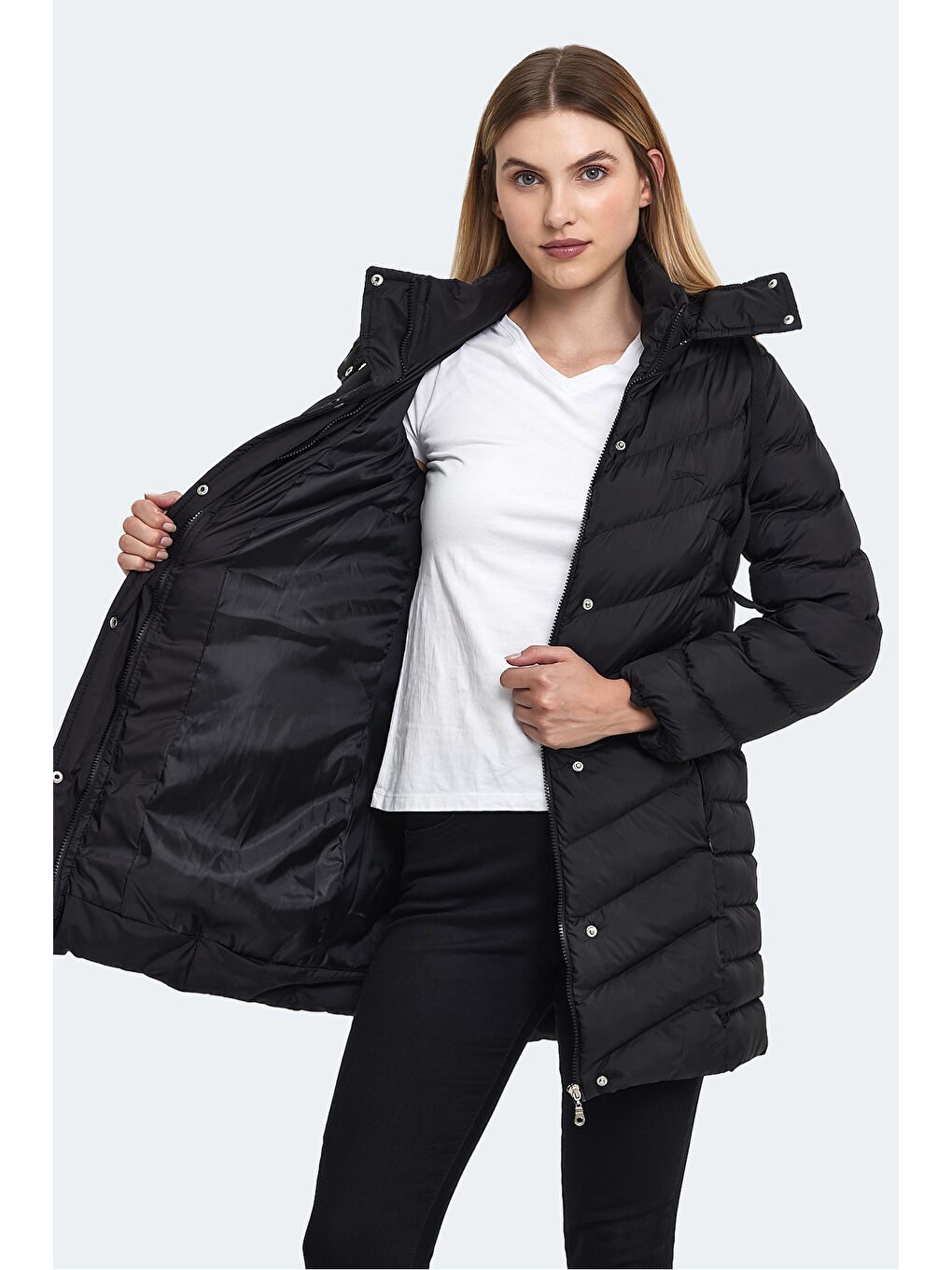 GWEN Kadın Şişme Mont  Siyah-3