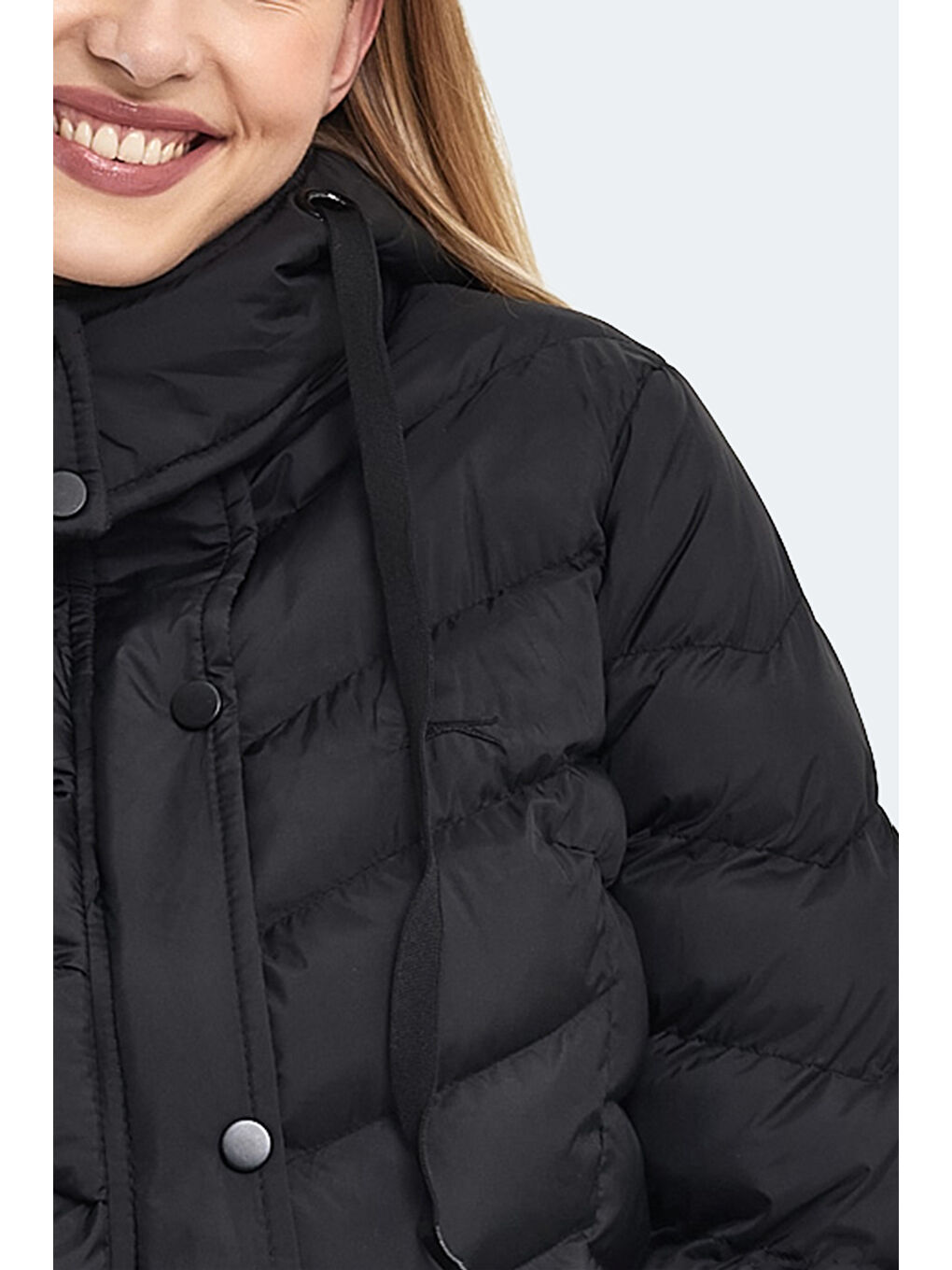 GWEN Kadın Şişme Mont  Siyah-4