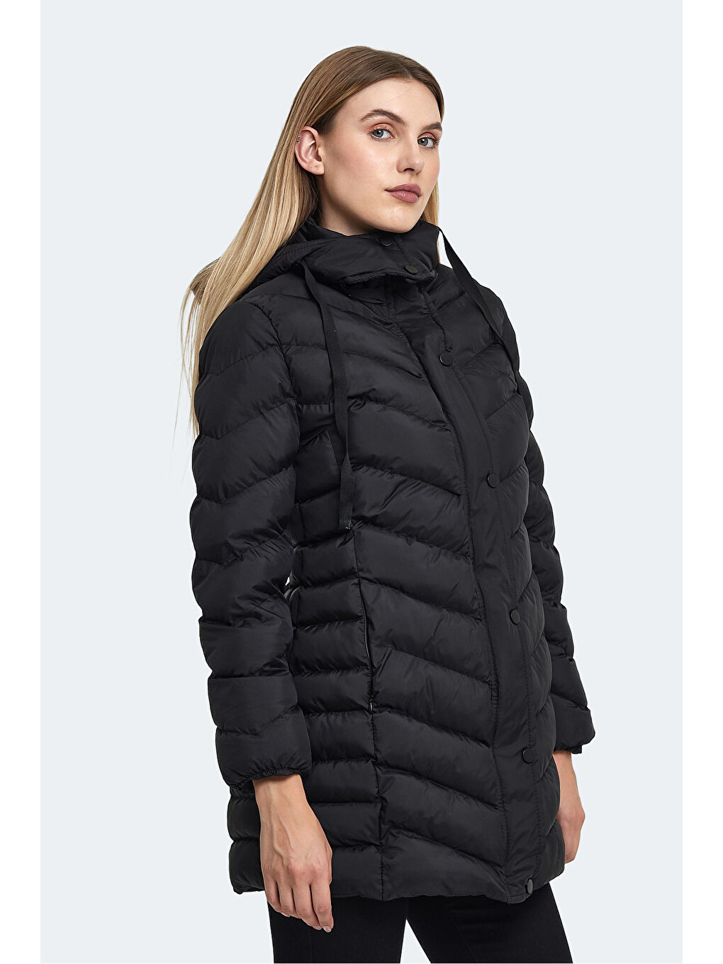 GWEN Kadın Şişme Mont  Siyah-5