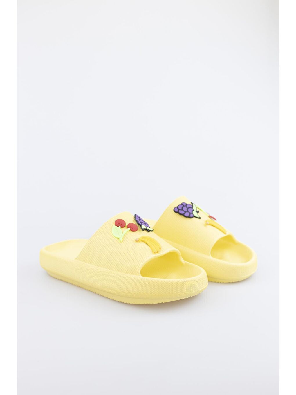Sarı Comfort Taban Meyveli Günlük/Plaj Kadın Terlik 001-0246-22-3