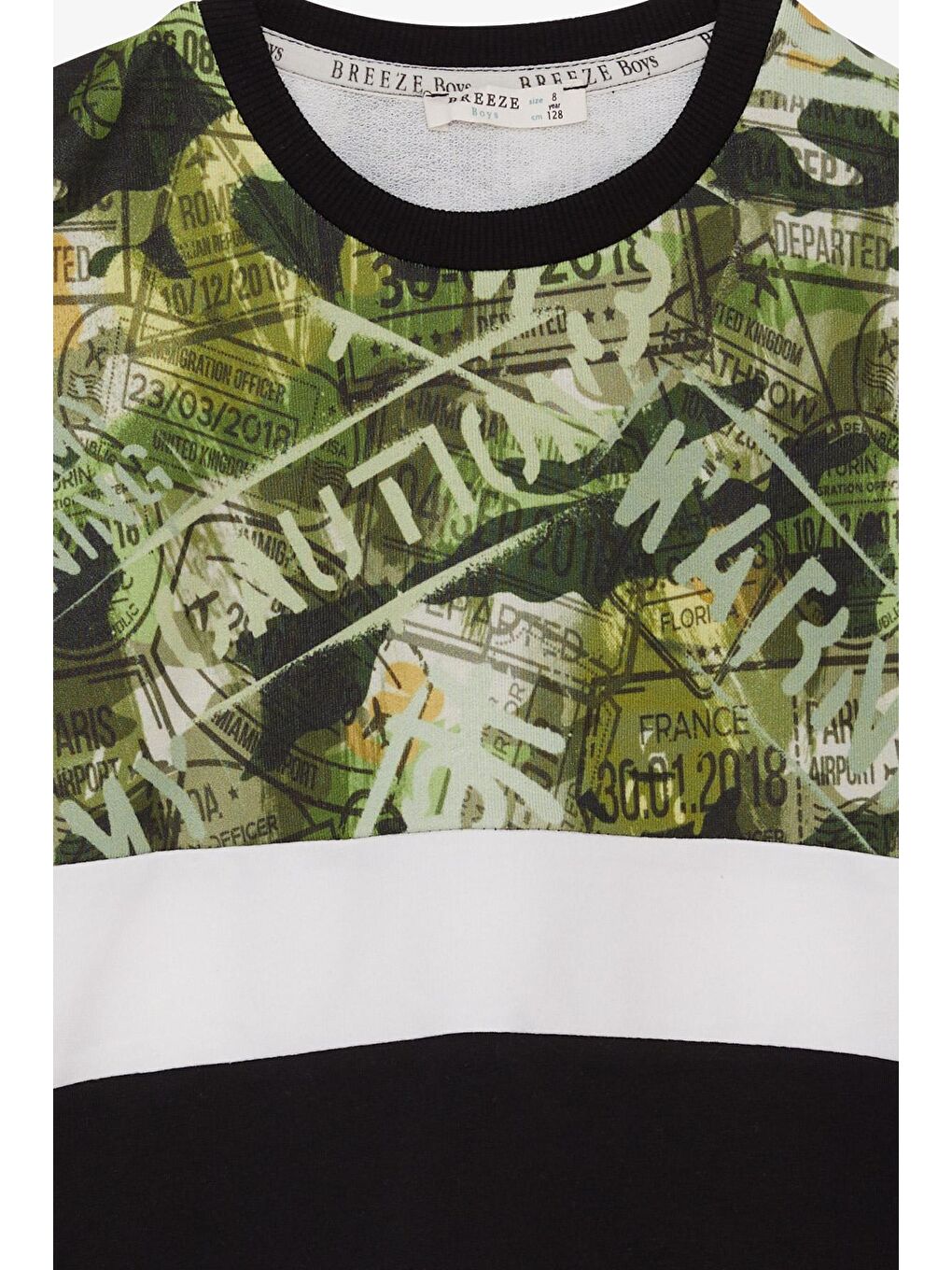 Erkek Çocuk Sweatshirt Desenli Siyah (6-12 Yaş)-2