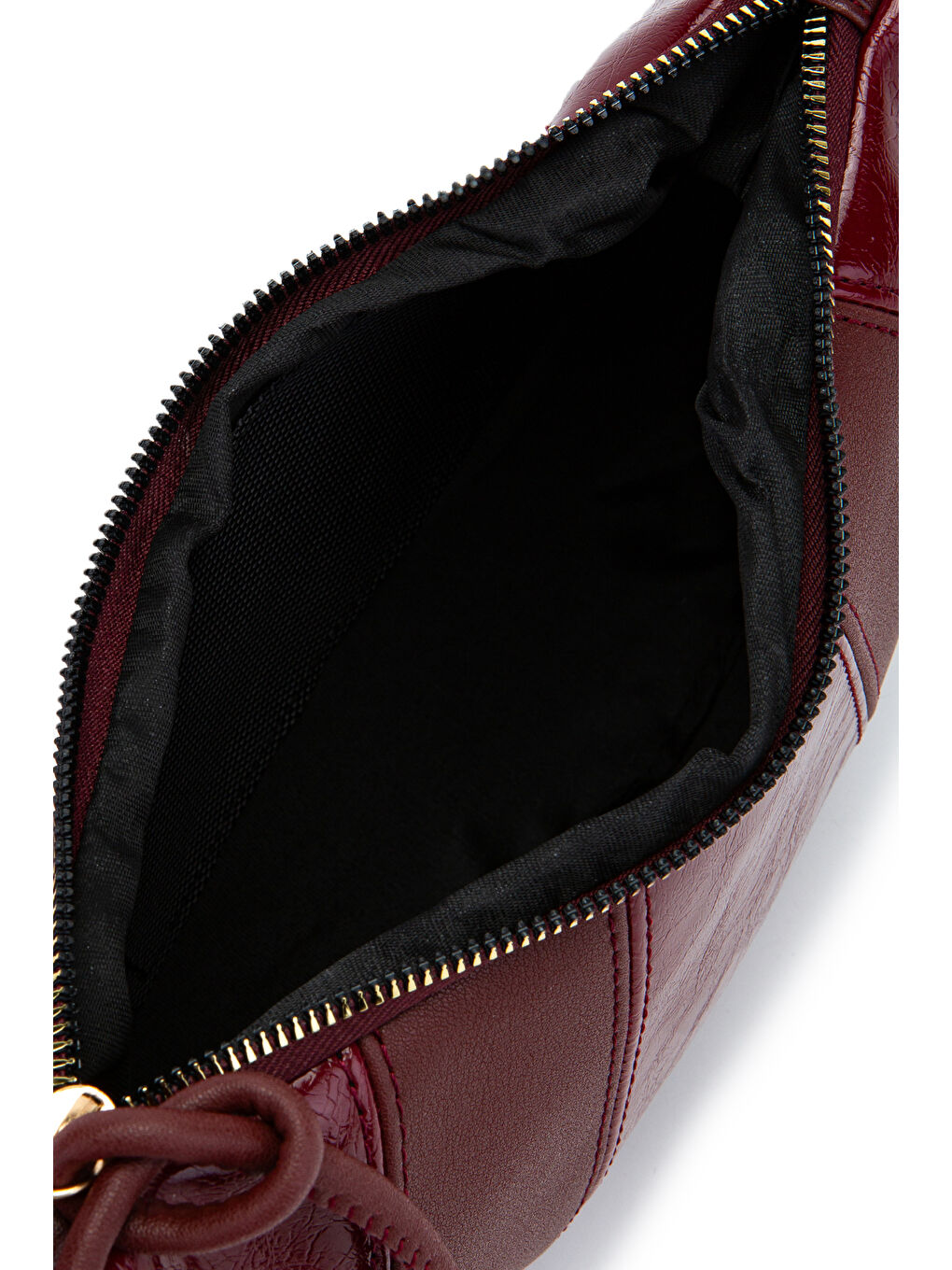 İp Sarkıt Detaylı Suni Deri Bohem Tarz Wade Kadın Çapraz Çanta Bordo-4