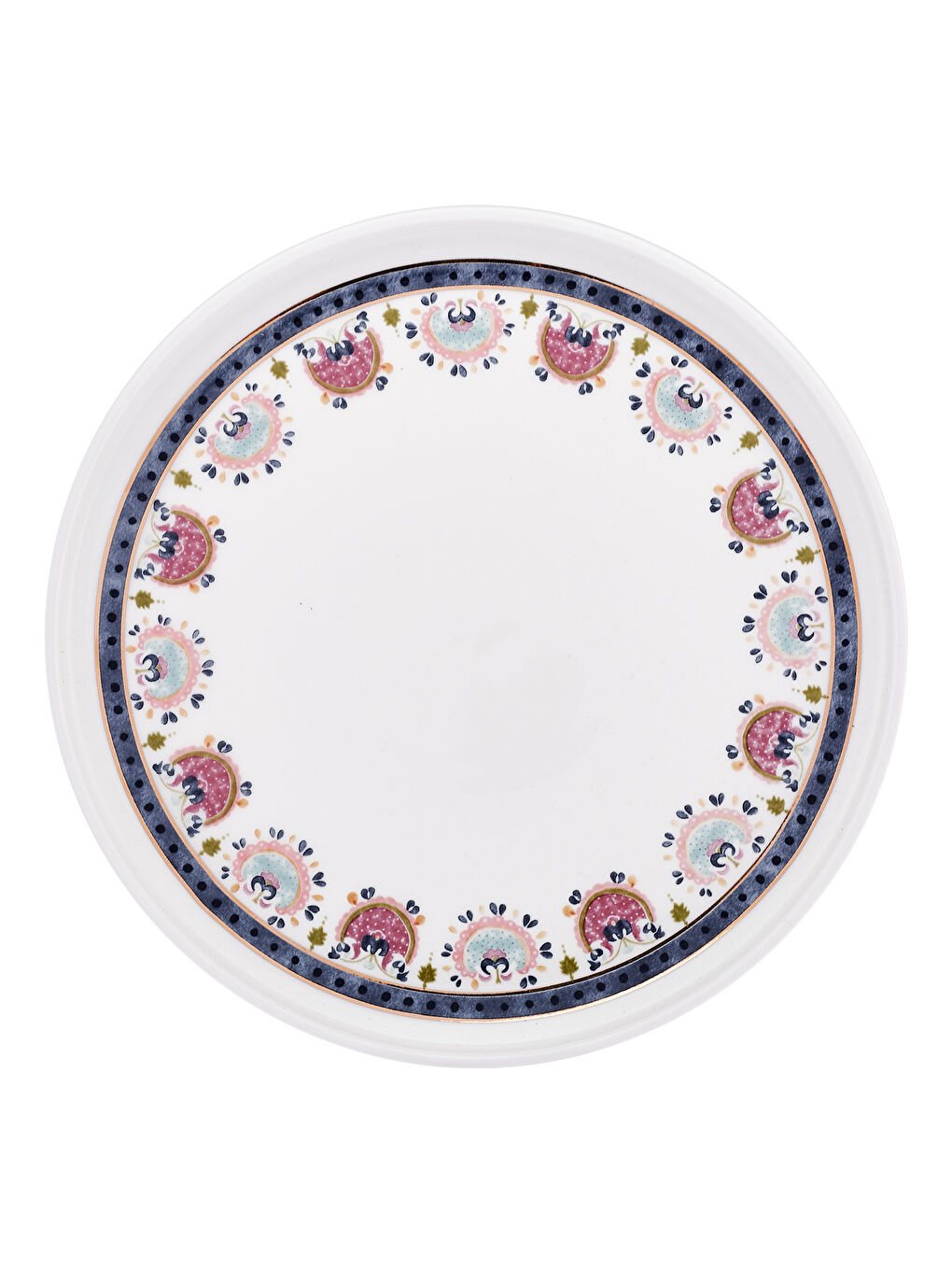 Beyaz Ethnic Pink Porselen 32 Parça 6 Kişilik Kahvaltı/Servis Takımı-8