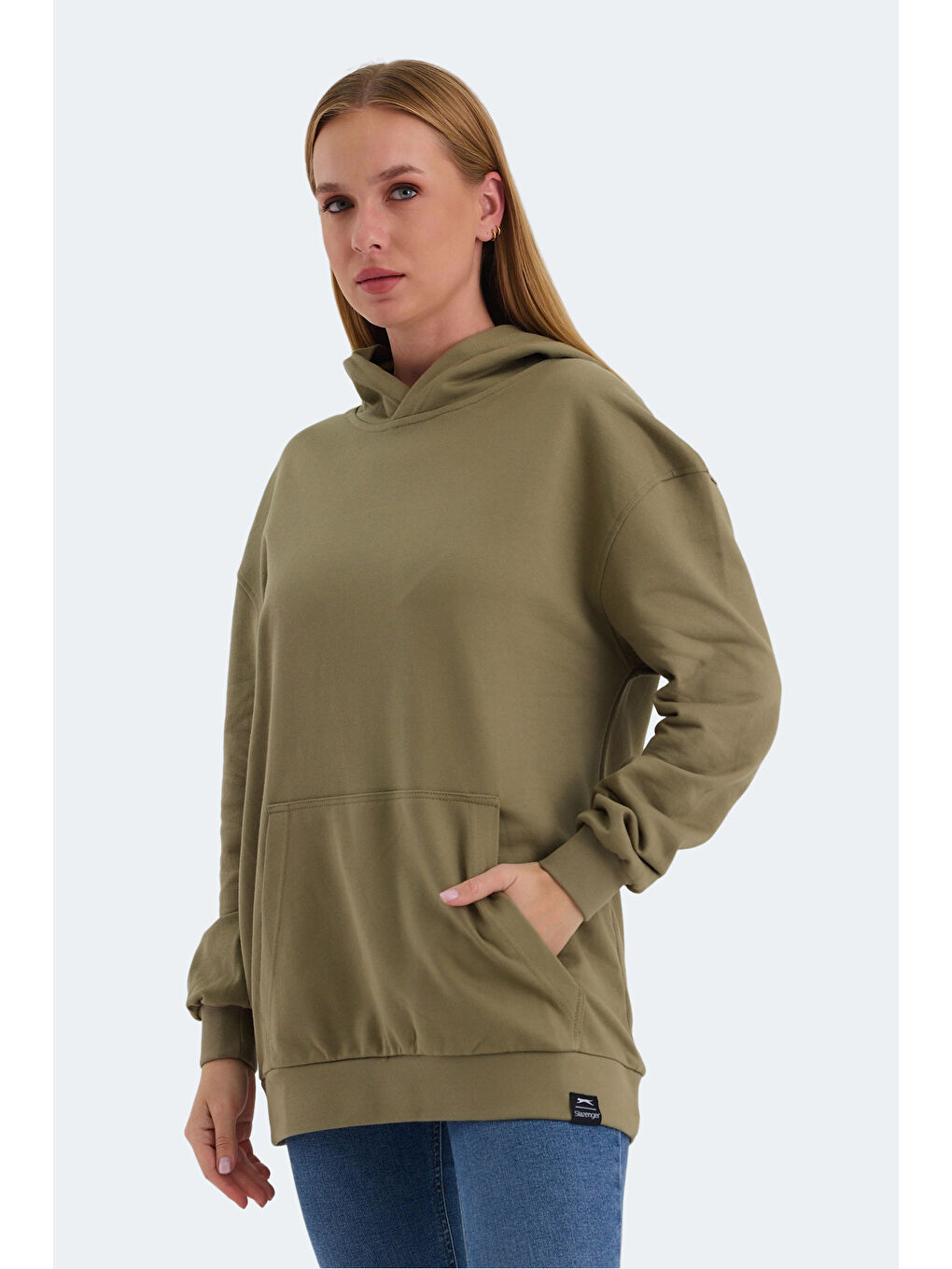 VIOLENCE Kadın Haki Sweatshirt-2