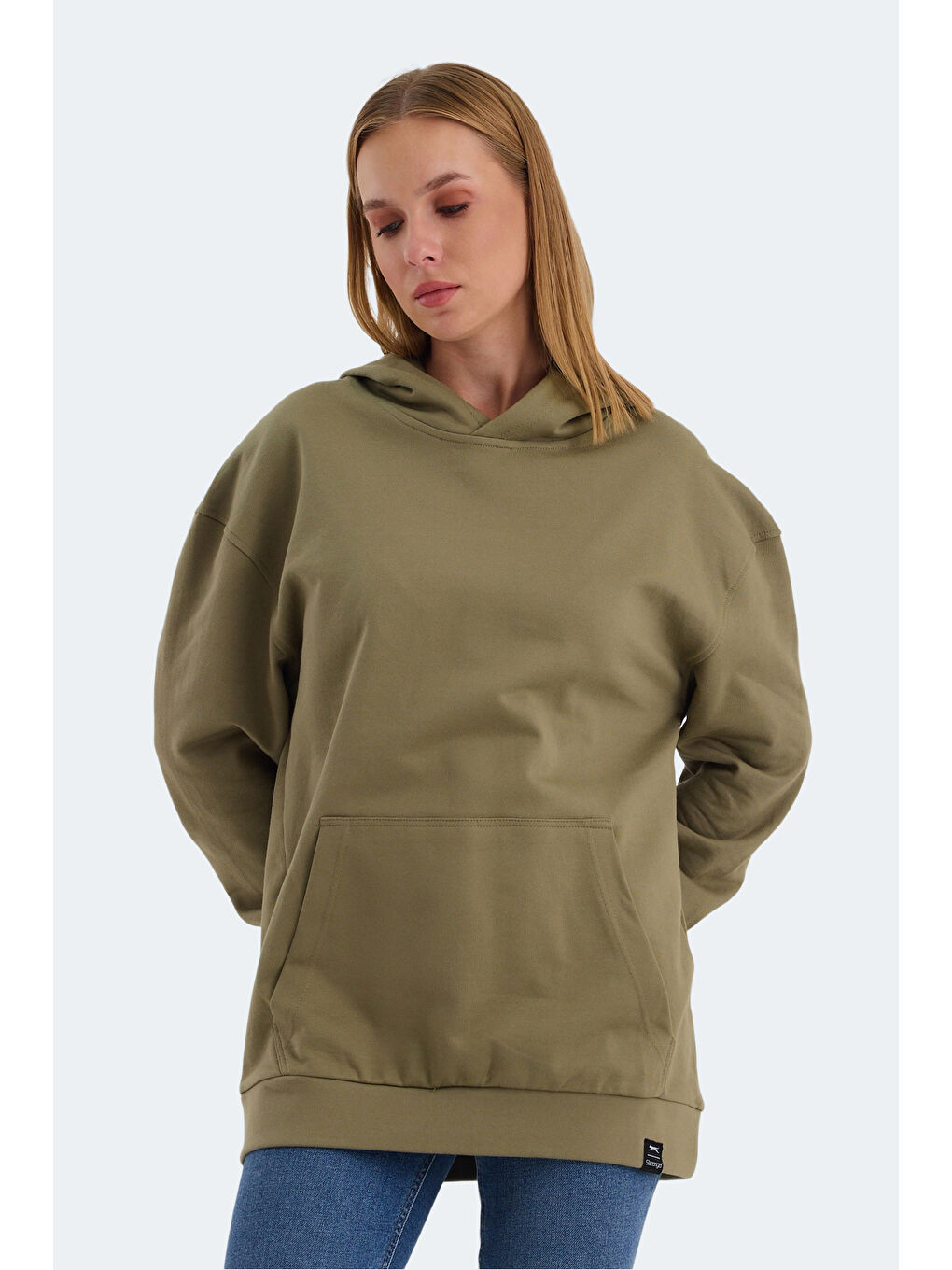 VIOLENCE Kadın Haki Sweatshirt-3