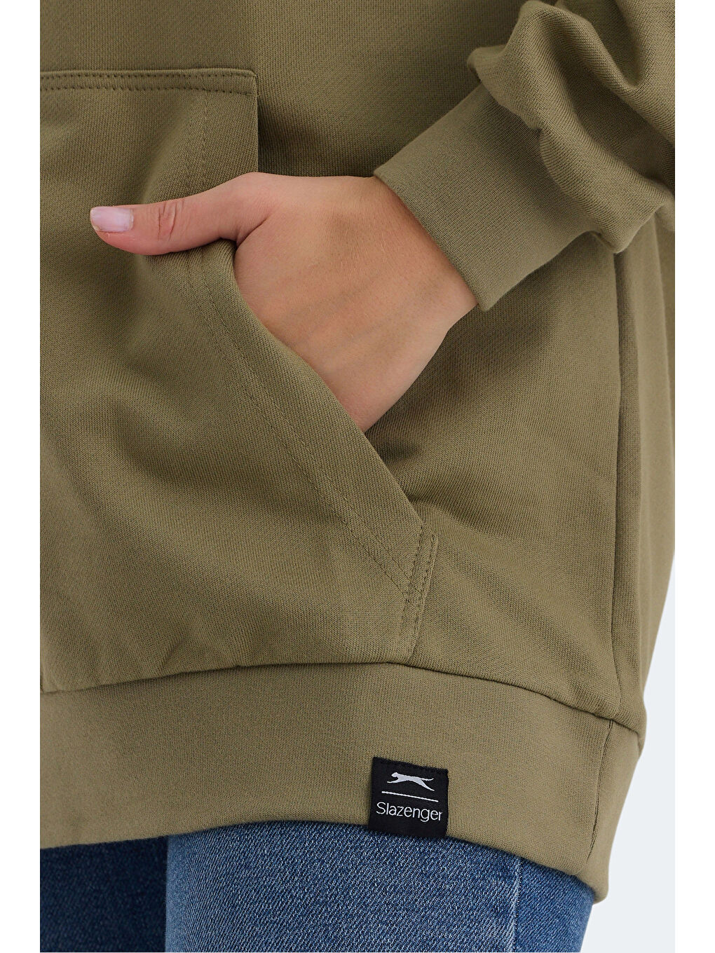 VIOLENCE Kadın Haki Sweatshirt-4