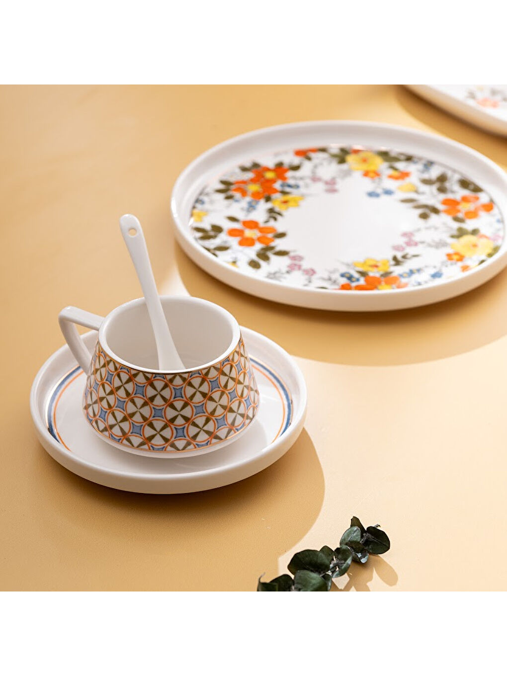 Beyaz Teraryum 32 Parça 6 Kişilik Kahvaltı Takımı-9