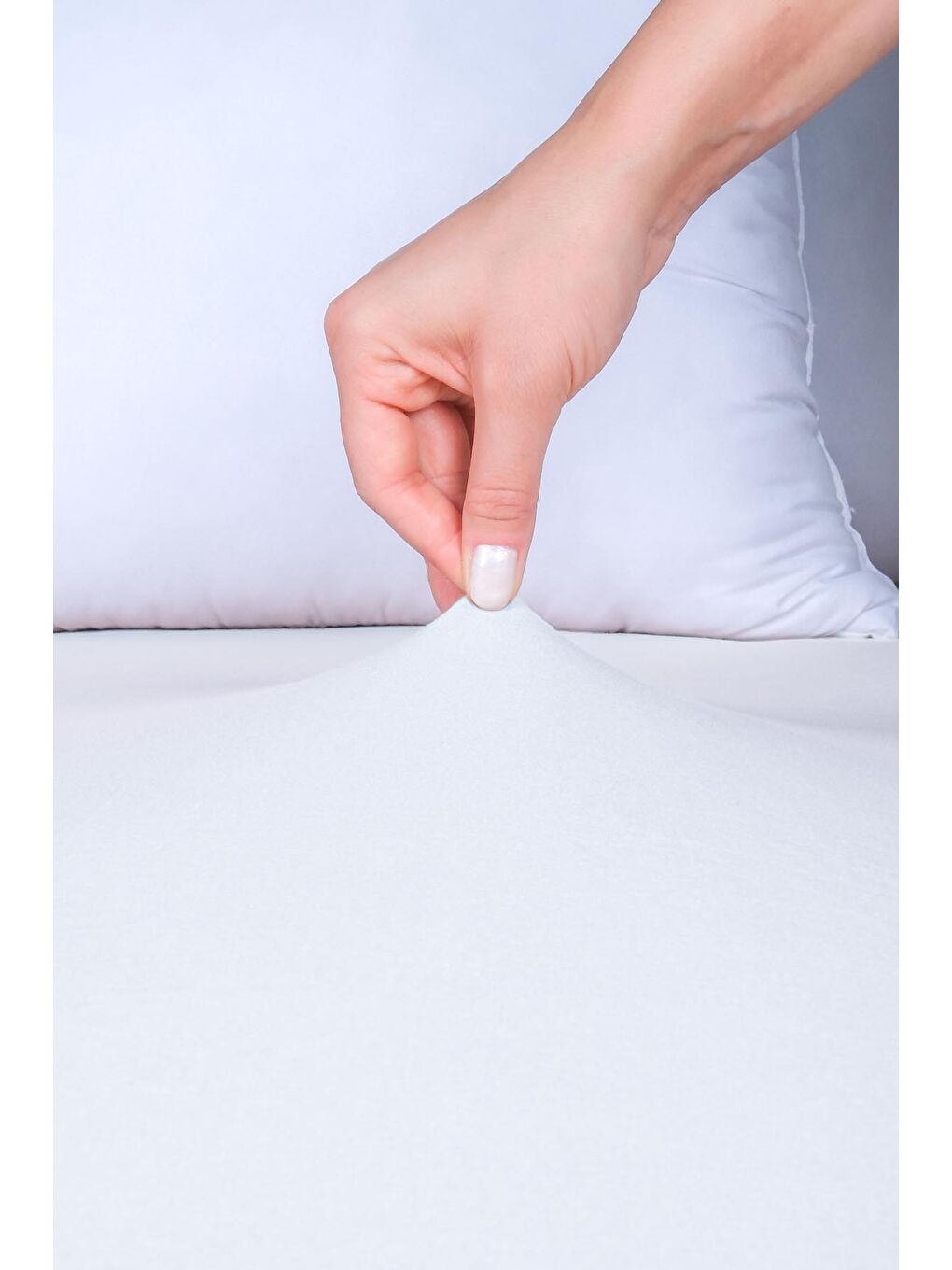 Nordqueen Ranforce %100 Pamuk 160x200 Çift Kişilik Lastikli Çarşaf Beyaz - 2