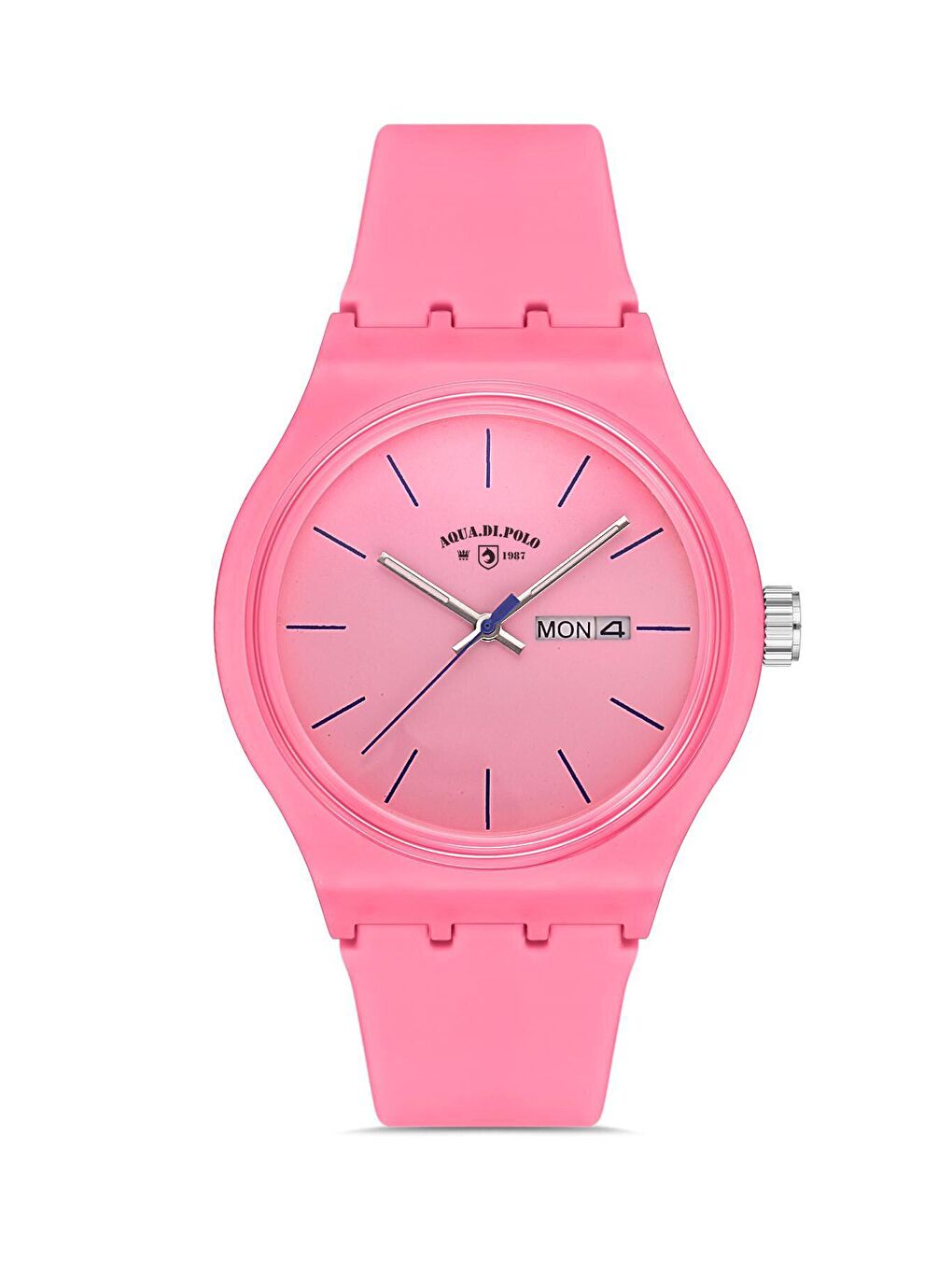 Aqua Di Polo 1987 Pembe Neon Pembe Kadın Silikon Kol Saati