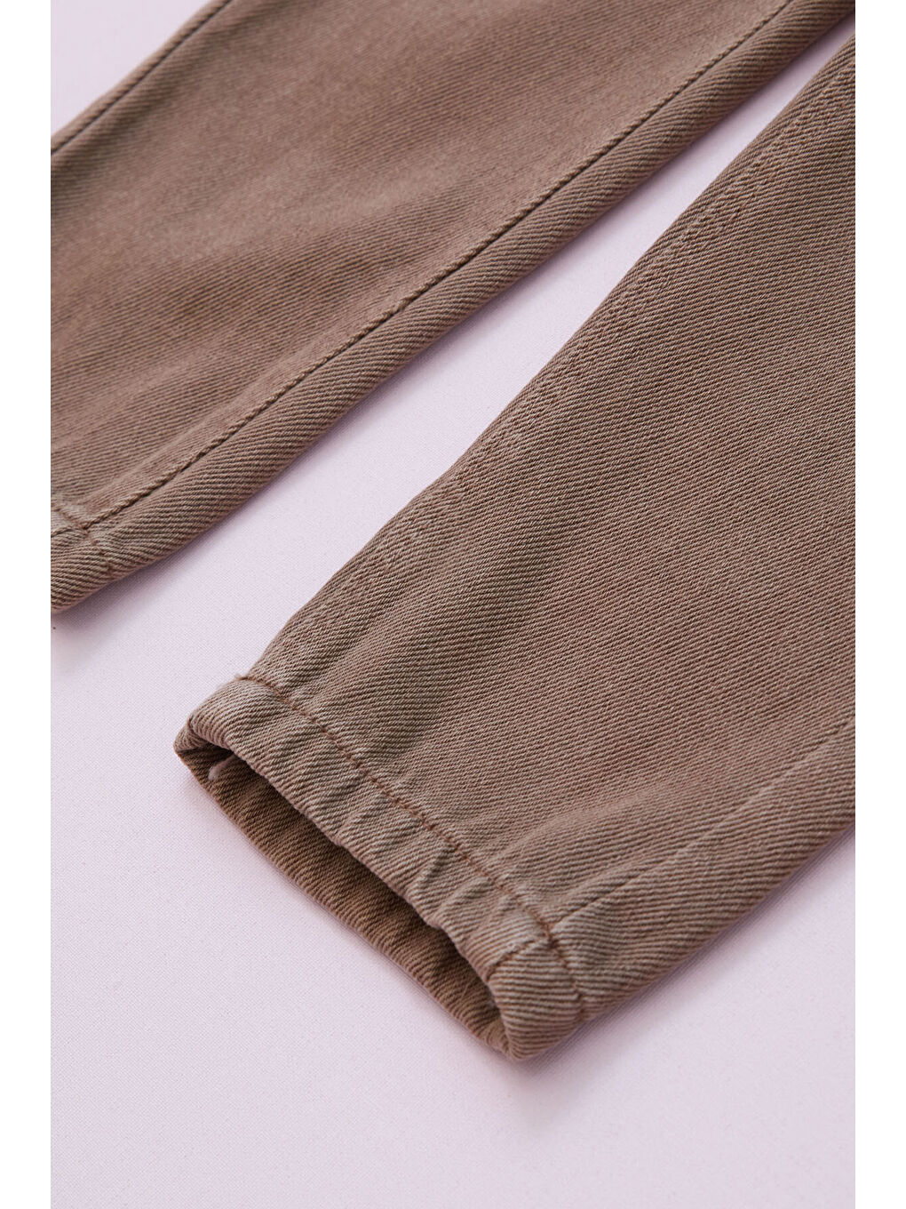 Kahverengi Ayıcıklı Göğüs Cepli Kız Çocuk Salopet Tulum 18753-4