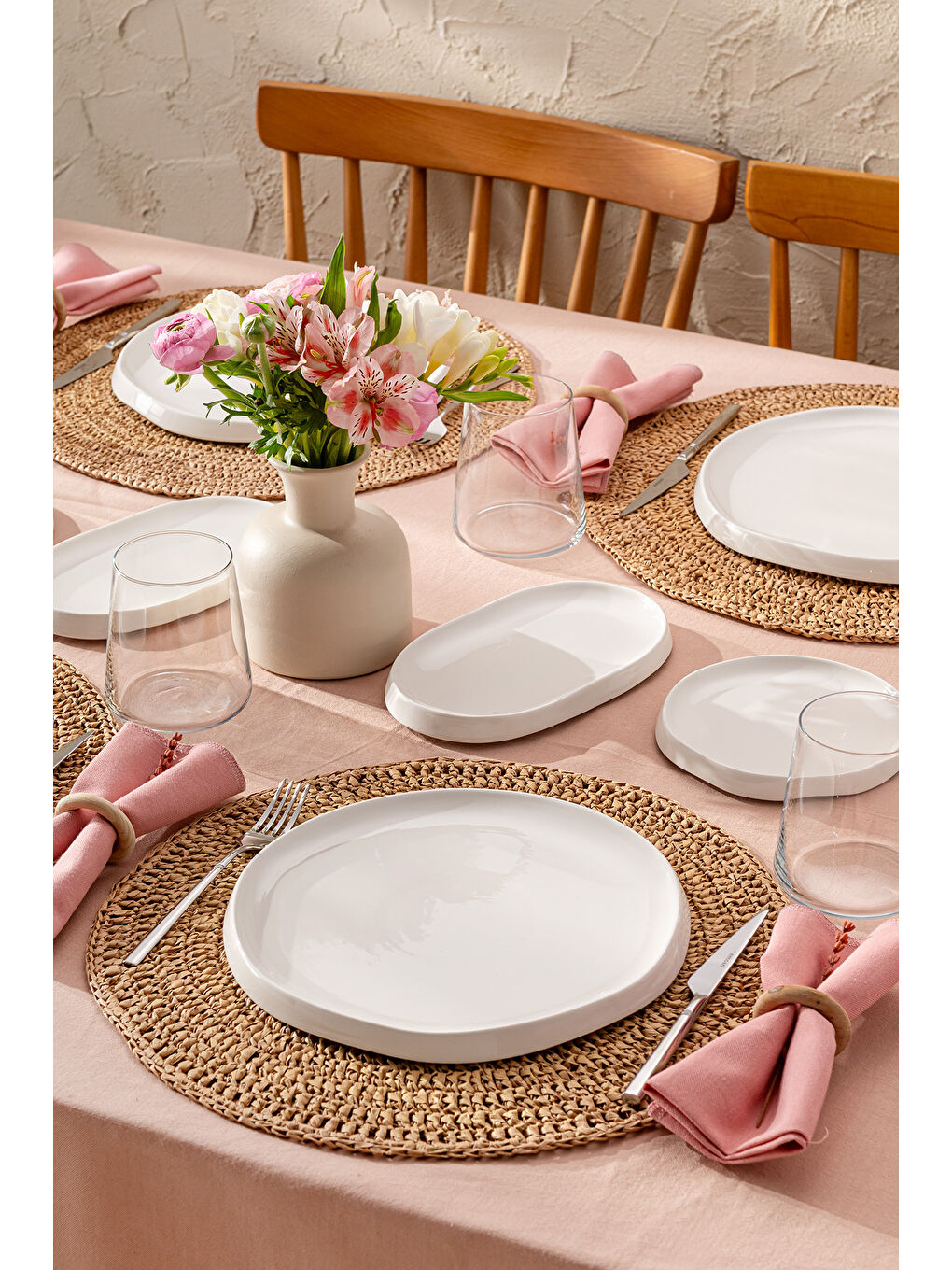 Beyaz Luna 14 Parça 6 Kişilik Kahvaltı Takımı-3