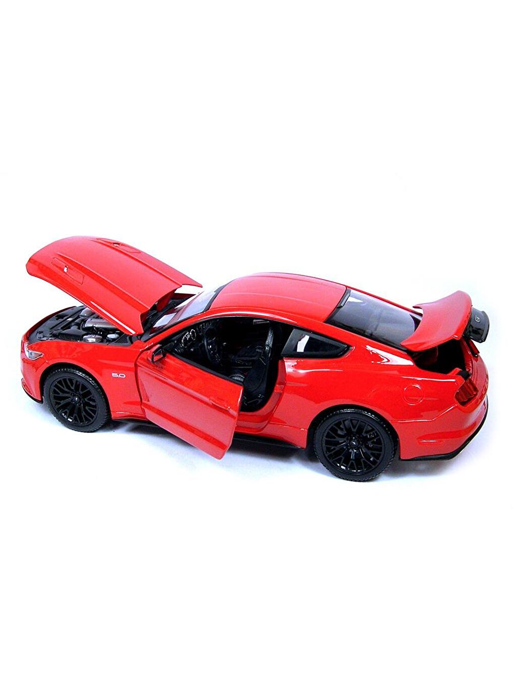 1:18 2015 Ford Mustang GT Model Araba Kırmızı-1
