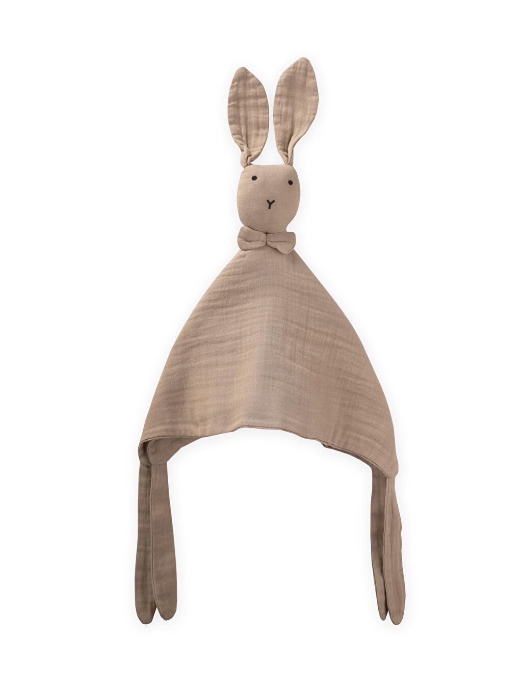 Bej Tavşan Müslin Uyku Arkadaşı (Yıkanmıştır) 40X40 Cm Vizon