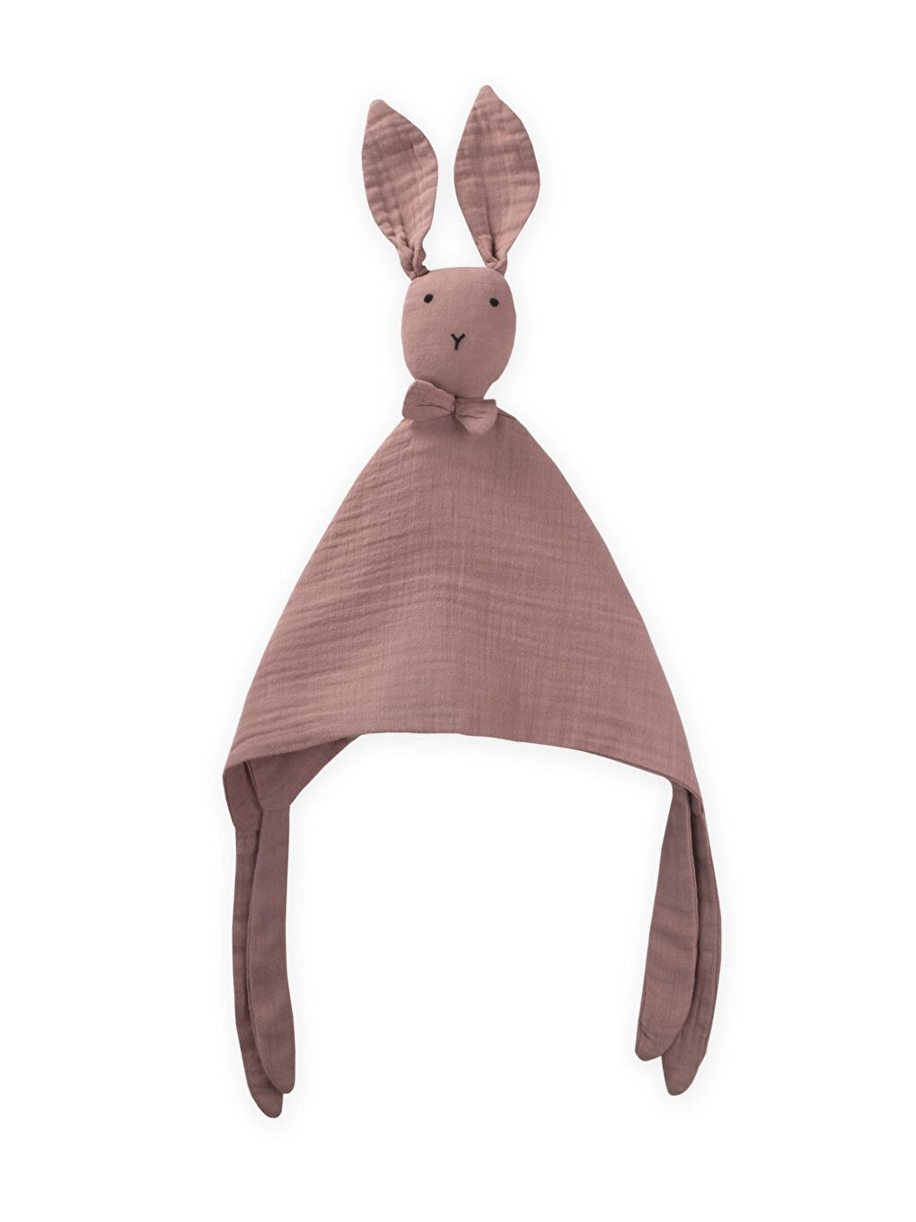 Turuncu Tavşan Müslin Uyku Arkadaşı (Yıkanmıştır) 40X40 Cm Bakır-1