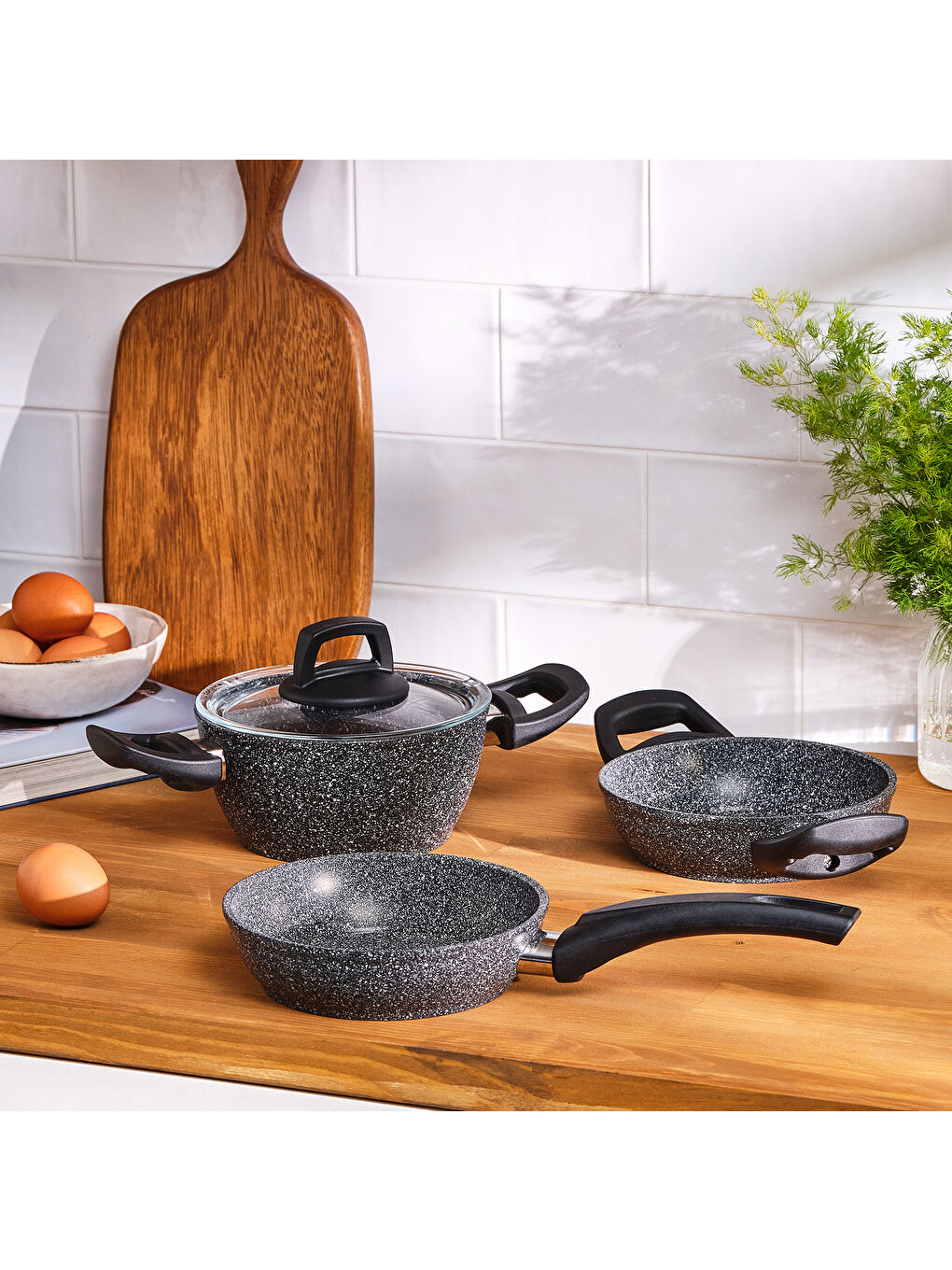 Gri Luna 4 Parça Midi Tencere Seti-6