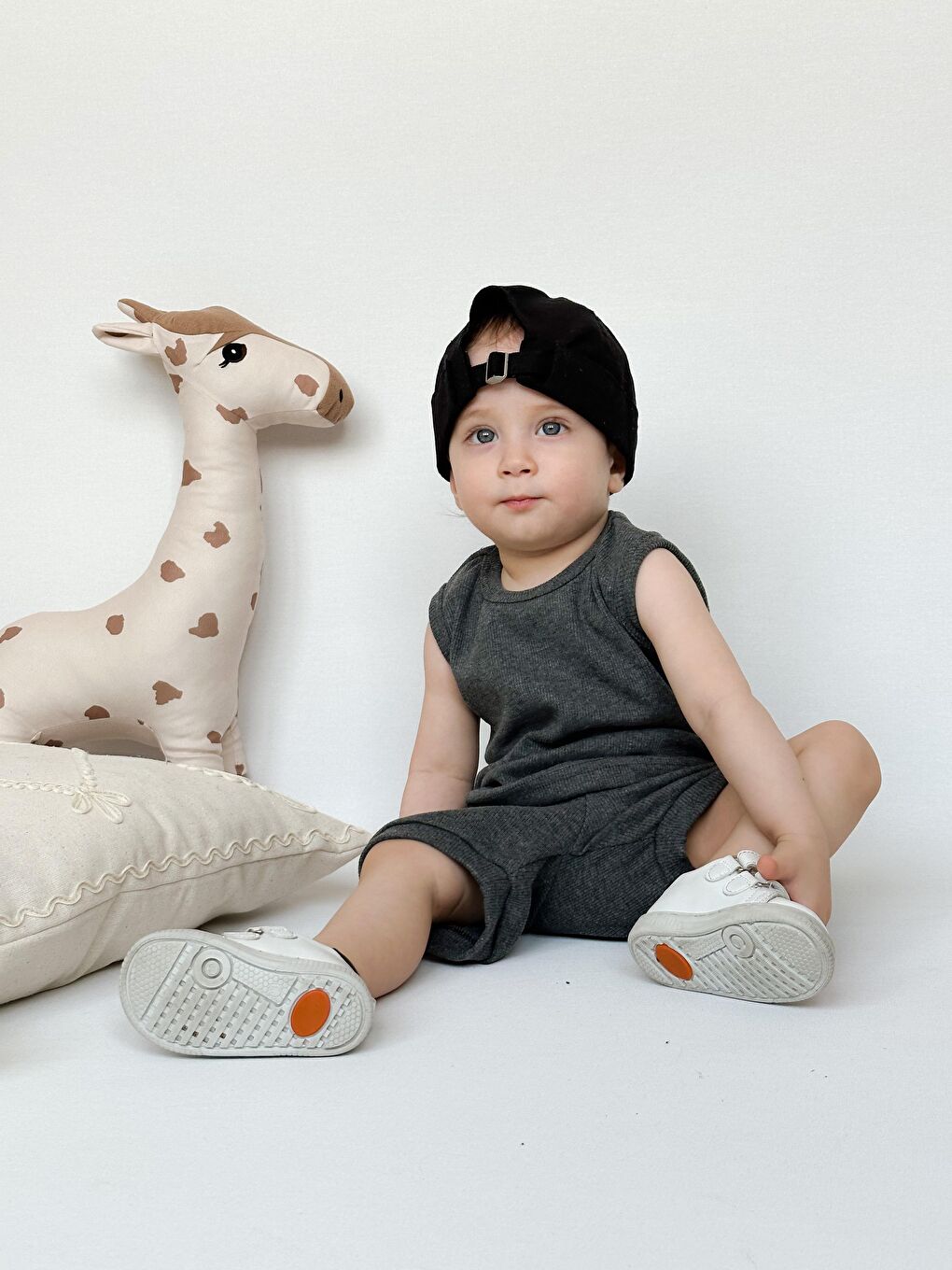 Kahverengi Sıfır Kol Şortlu Takım-1