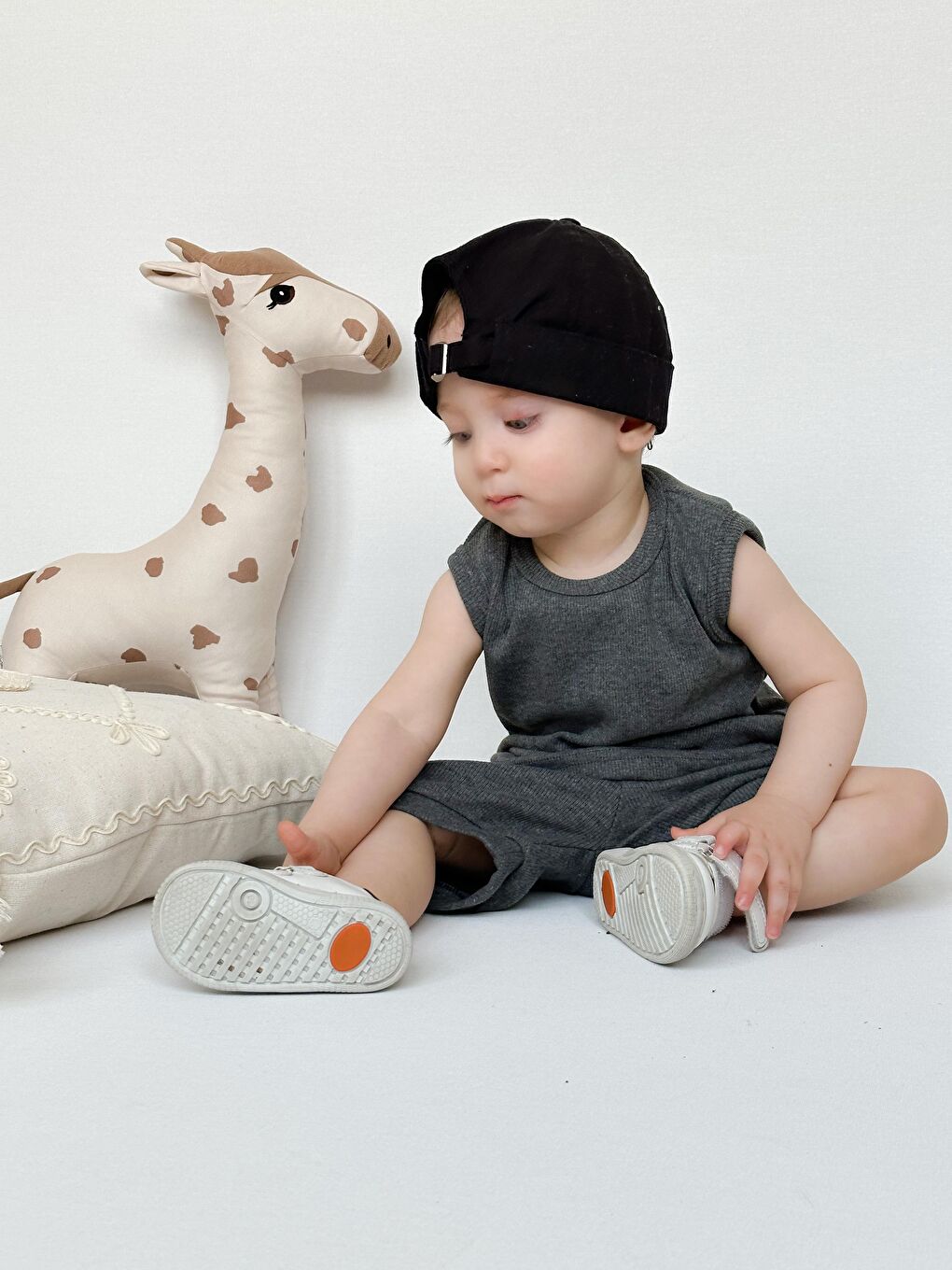 Kahverengi Sıfır Kol Şortlu Takım-4