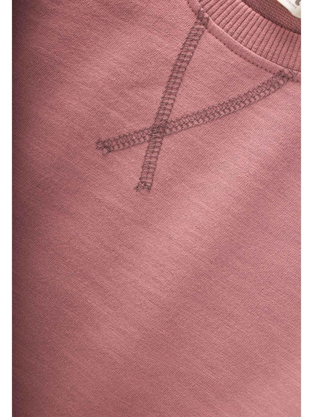 Basıc Sweatshirt Takım 3-8 Yaş Gül Pembe-2