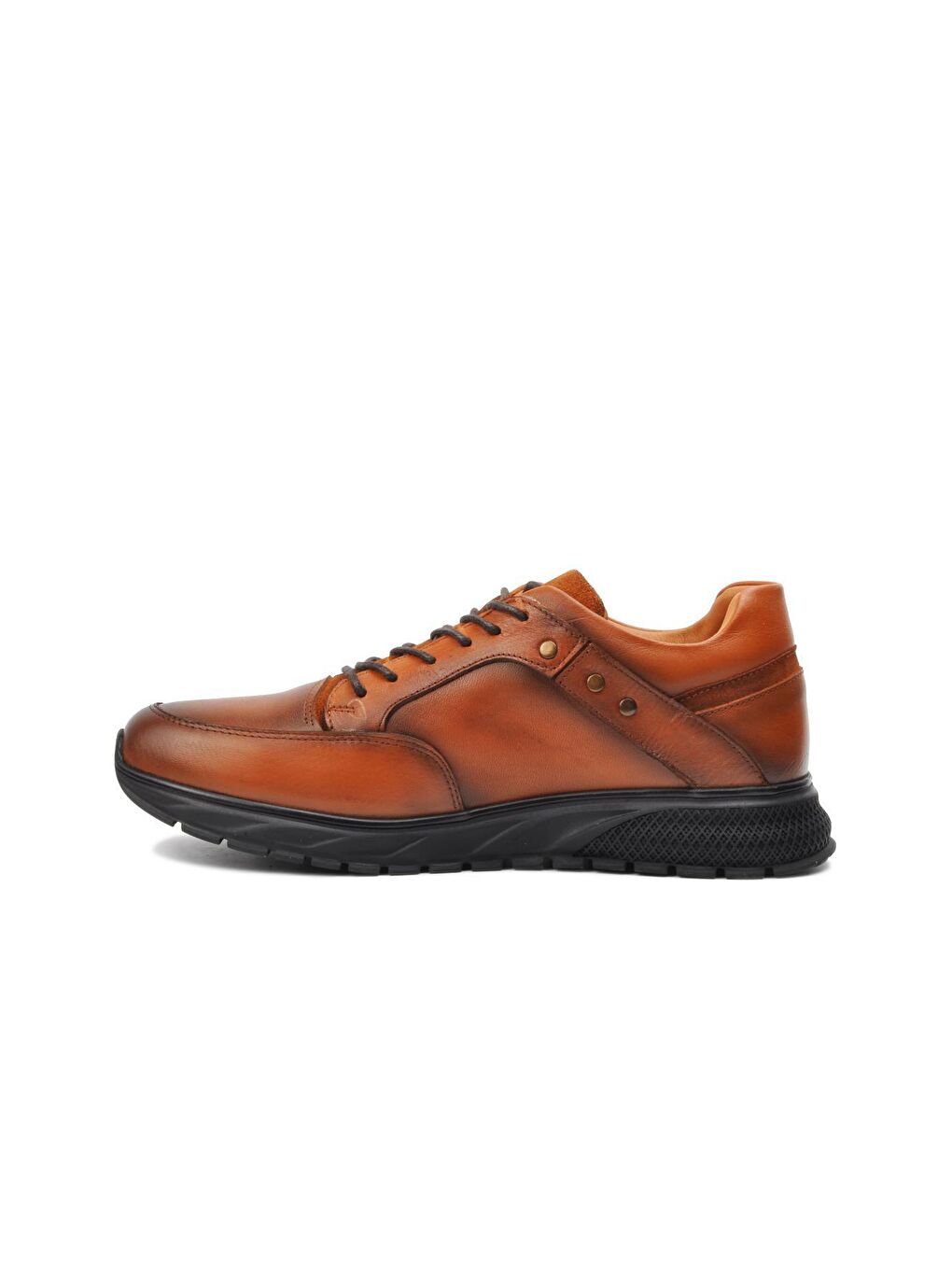 Kahverengi Premium 3254-21 Taba Erkek Hakiki Deri Casual Ayakkabı-1