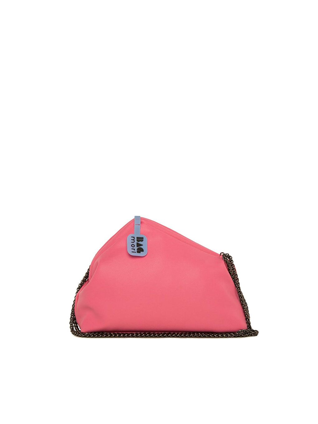 Fuşya Yamuk Burslu Yumuşak Bohça Çanta-2