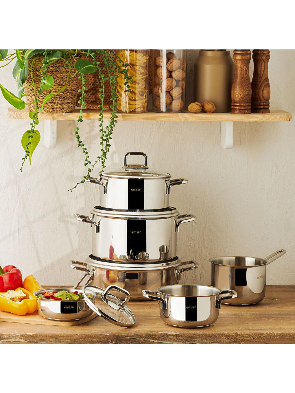 Gri Cocinero 10 Parça Çelik Çeyiz Seti-6