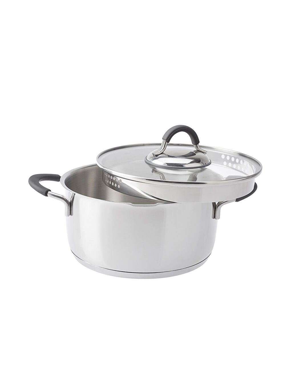 Gri Unique 8 Parça Çelik Tencere Seti-10