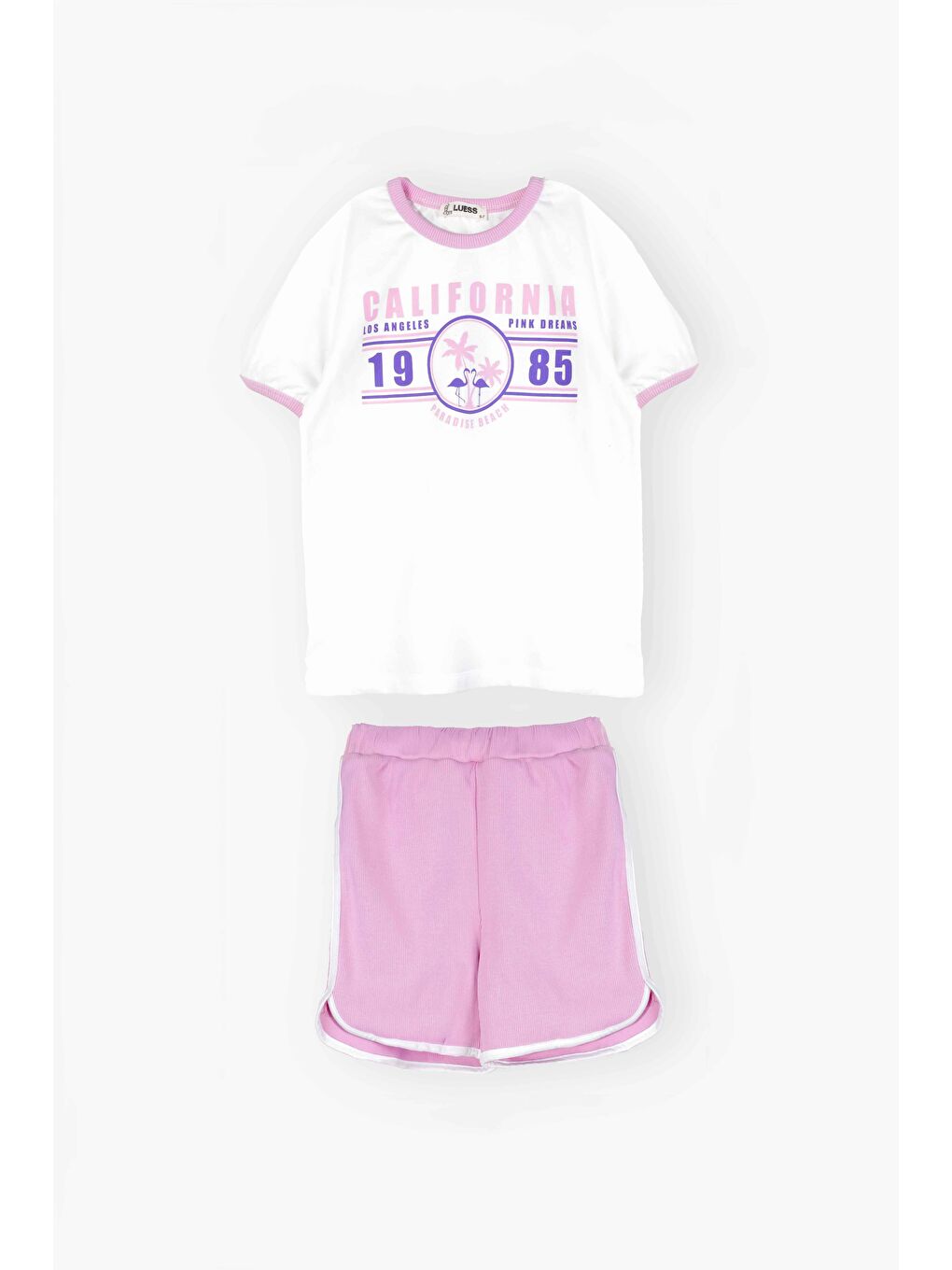 Kız Çocuk Oversize Kalıp Baskılı Alt Üst Takım Lila  (2-3 Yaş 7-8 Yaş)-3