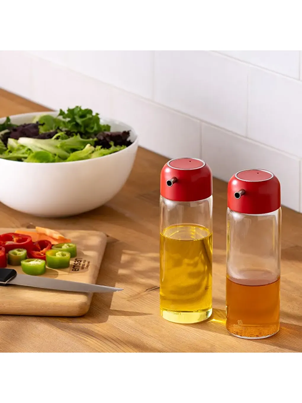 Kırmızı Sımple 2'li Yağlık Sirkelik 250 ml-7