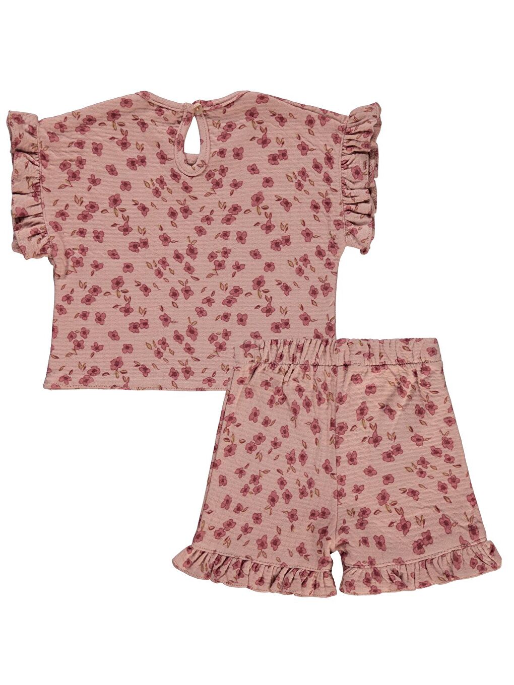 Baby Çiçek Desenli 6-18 Ay Takım - Pembe 12-18 Ay-2