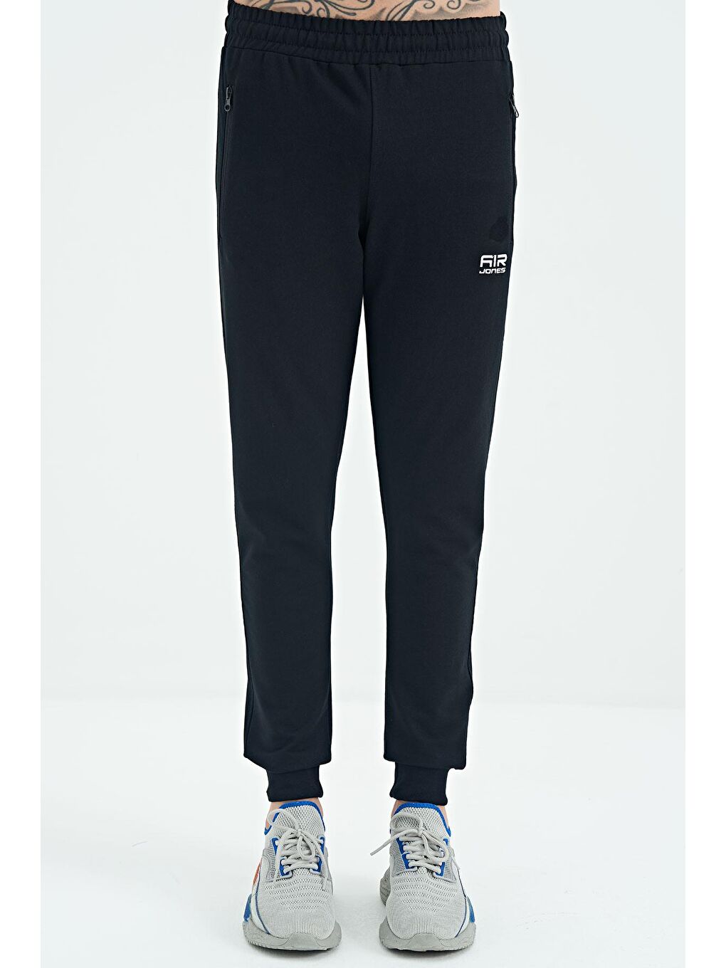 AIR JONES Kane Lacivert Logo Nakışlı Cepli Jogger Erkek Eşofman Alt - 84907