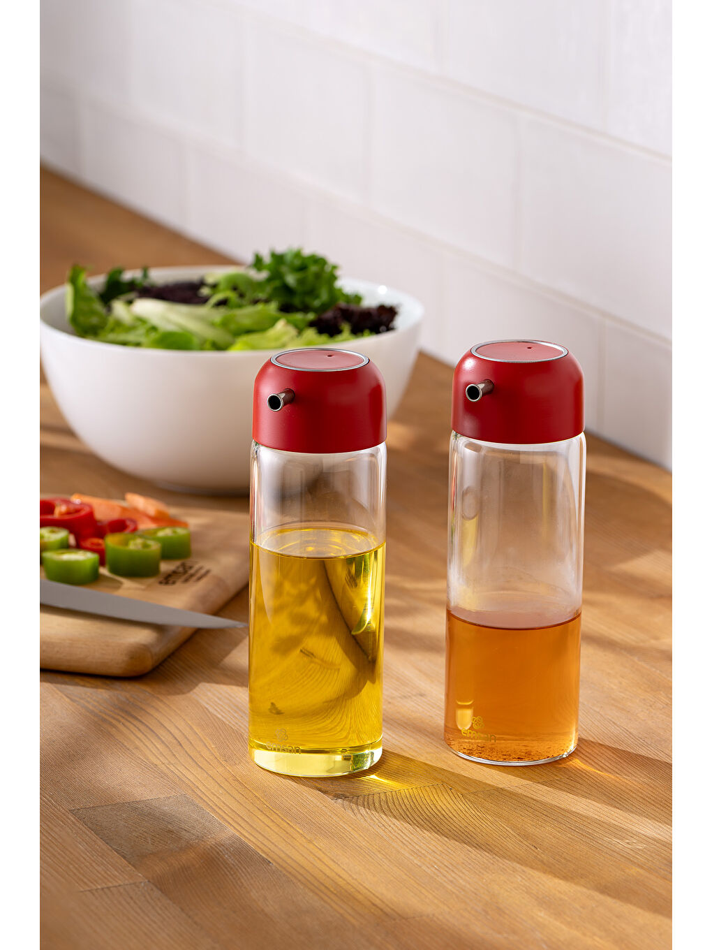 Kırmızı Sımple 2'li Yağlık Sirkelik 250 ml-2