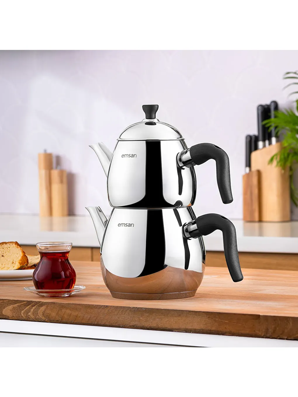 Duru Midi Çaydanlık Takımı Siyah 1.0 - 2.0 Lt-4