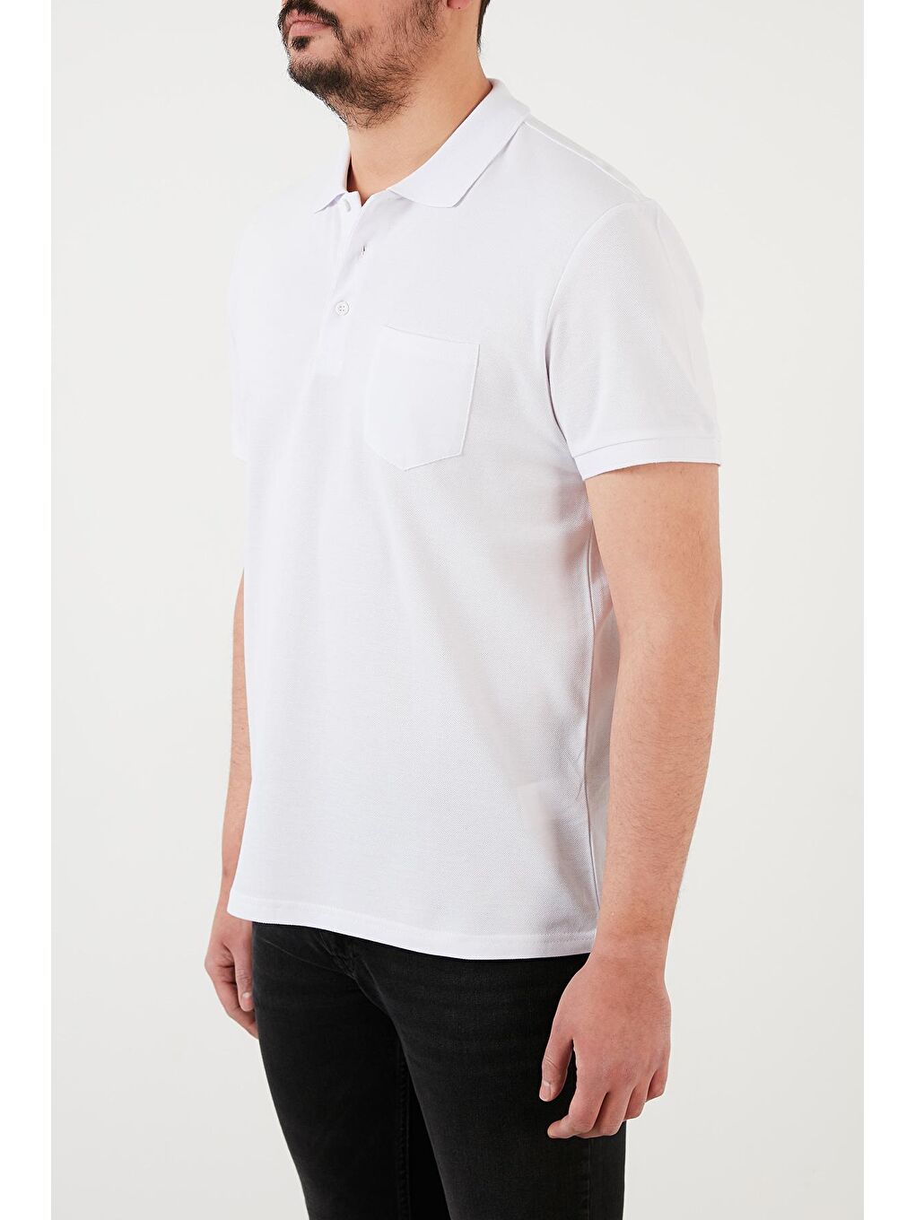 Buratti Beyaz % 100 Pamuk Düğmeli Polo T Shirt 59021271 - 1