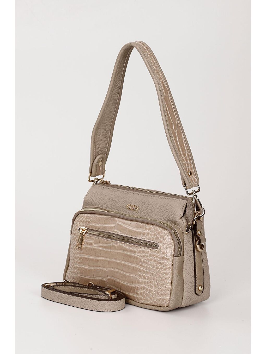 Bej BEJ  Küçük Boy Kadın Omuz Ve Postacı Çantası K5249-2