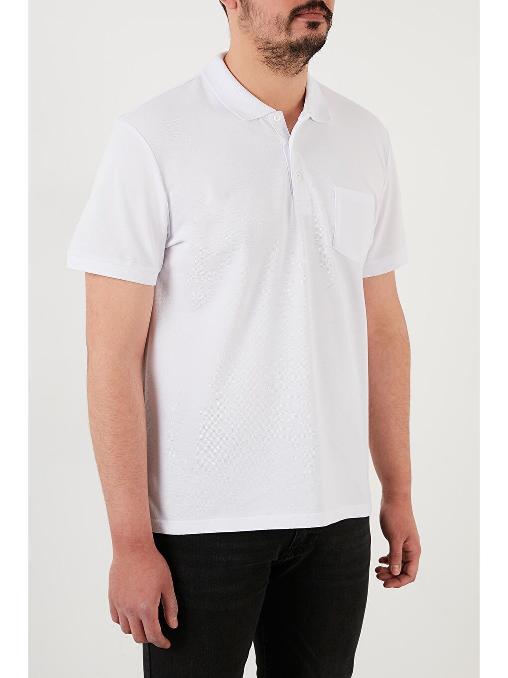 Buratti Beyaz % 100 Pamuk Düğmeli Polo T Shirt 59021271 - 2