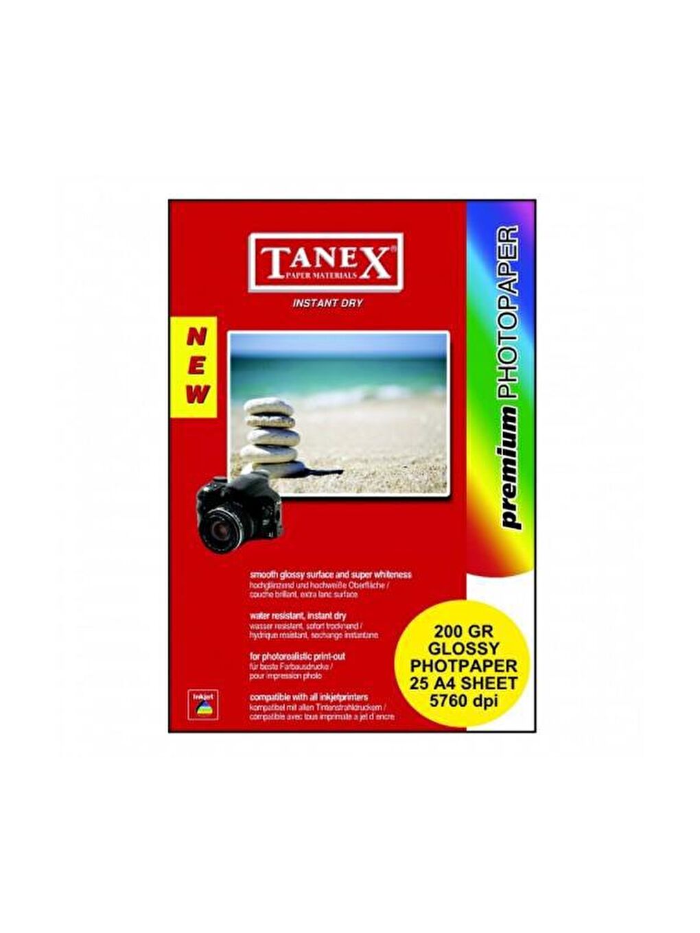 Tanex A4 Fotoğraf Kağıdı 210X297 Mm 200 Gr. 25 Adet - 1