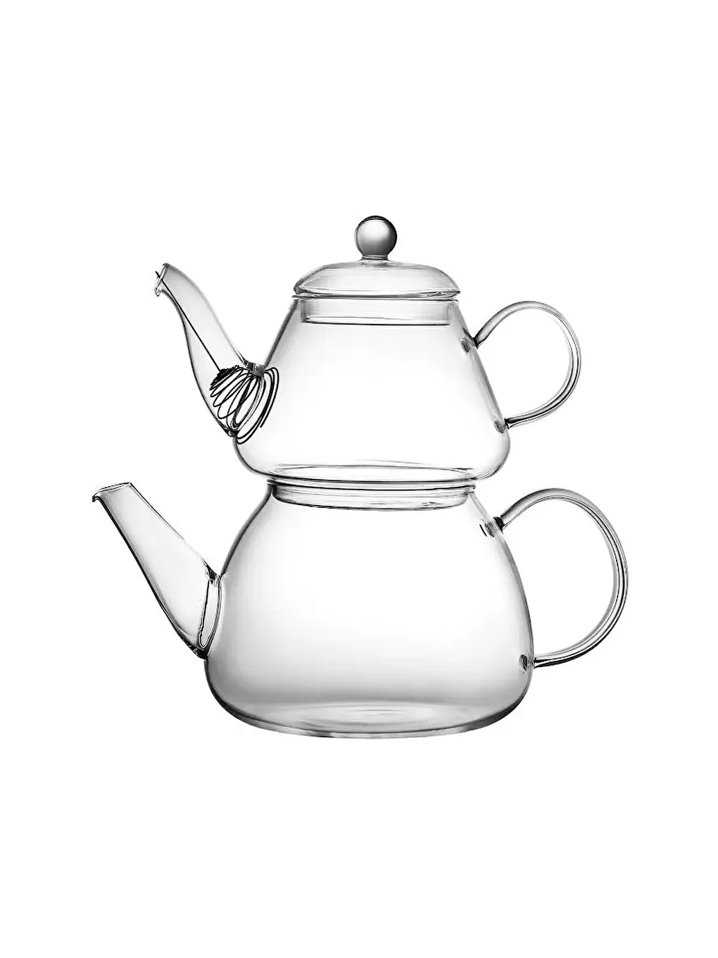 Renksiz Lia Borosilikat Mini Çaydanlık Takımı 0.76 - 1.3 Lt-7