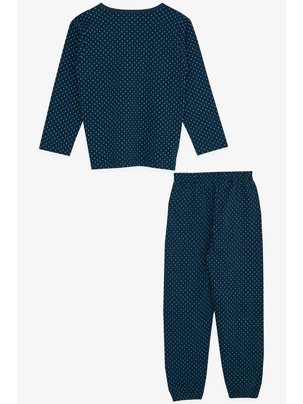 Erkek Çocuk Pijama Takımı Desenli Koyu Mavi (4 Yaş)-1