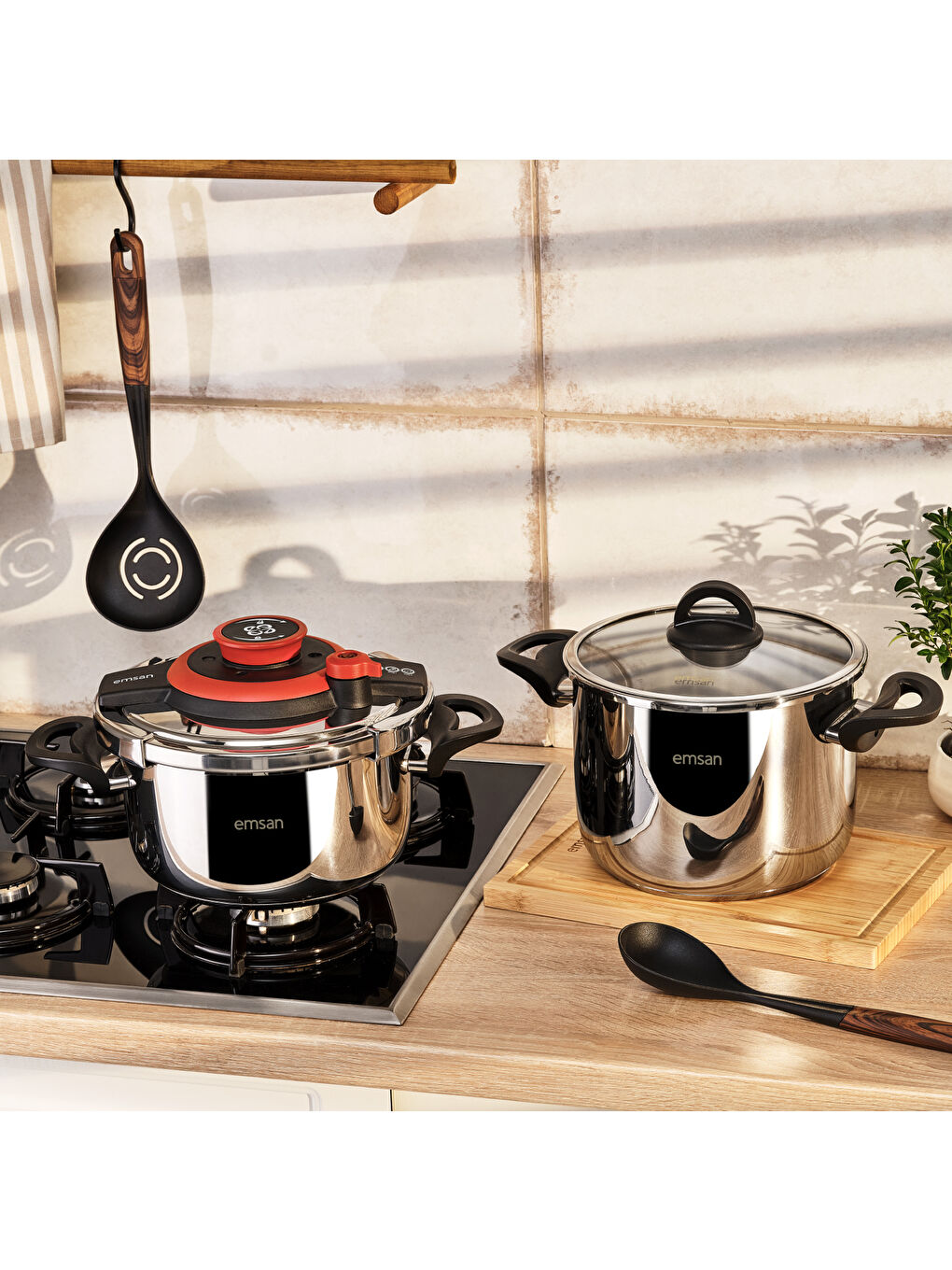 Vera Düdüklü Tencere Seti 4+6 Litre Kırmızı-6