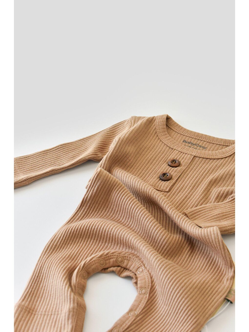 Kahverengi Modal Uzun Kollu Tulum-1