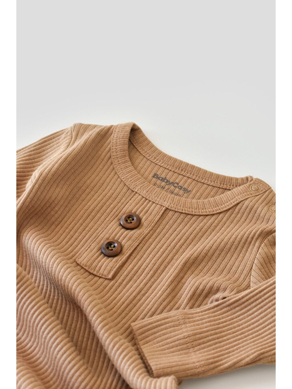 Kahverengi Modal Uzun Kollu Tulum-2