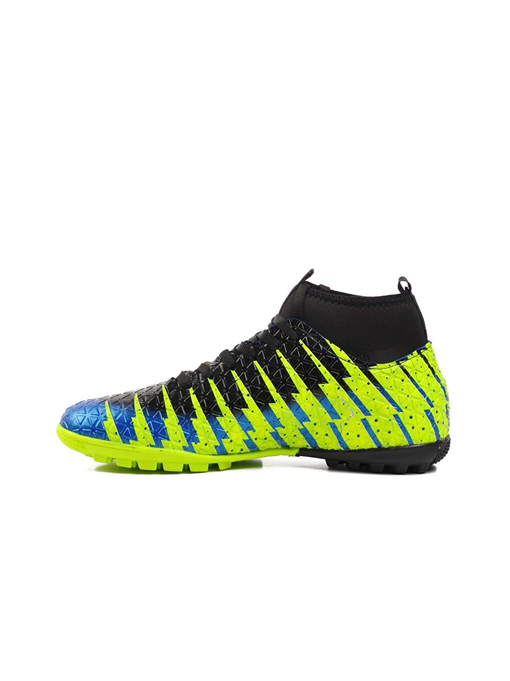 Mavi-Sarı Erkek Çoraplı Halı Saha Ayakkabısı 1453-1