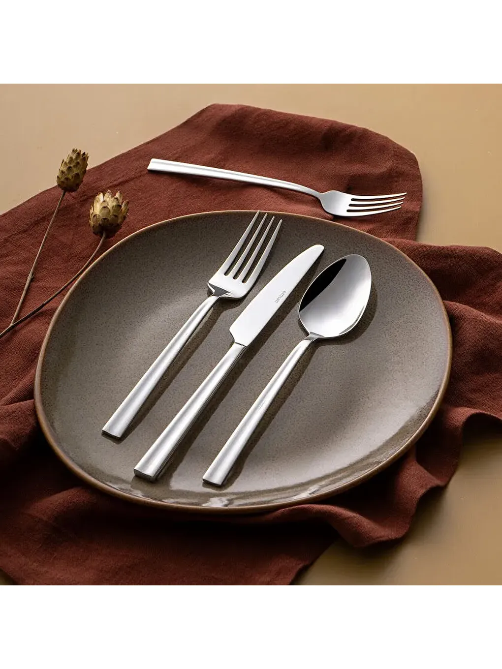 Gri Çınar 24 Parça Kutulu Çatal Kaşık Bıçak Takımı-6