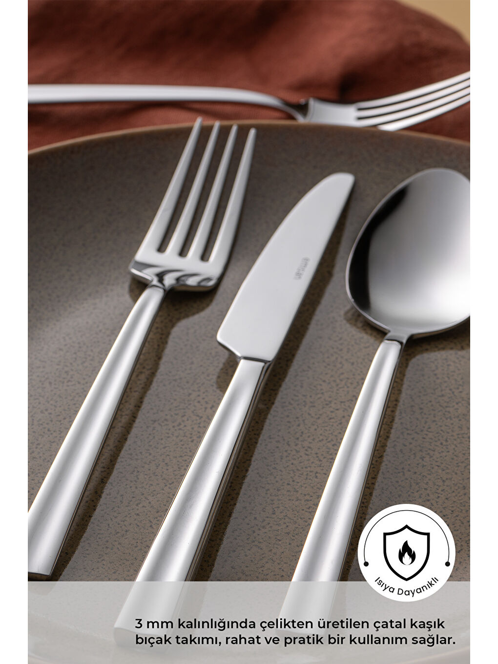 Gri Çınar 24 Parça Kutulu Çatal Kaşık Bıçak Takımı-2